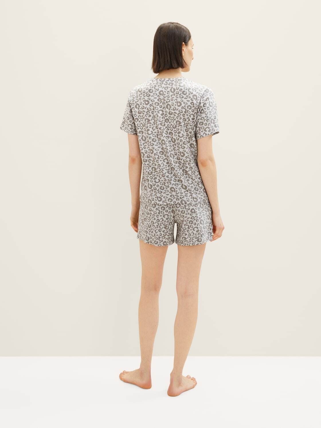 TOM TAILOR Schlafshorts mit Animalprint Shorts Pyjama