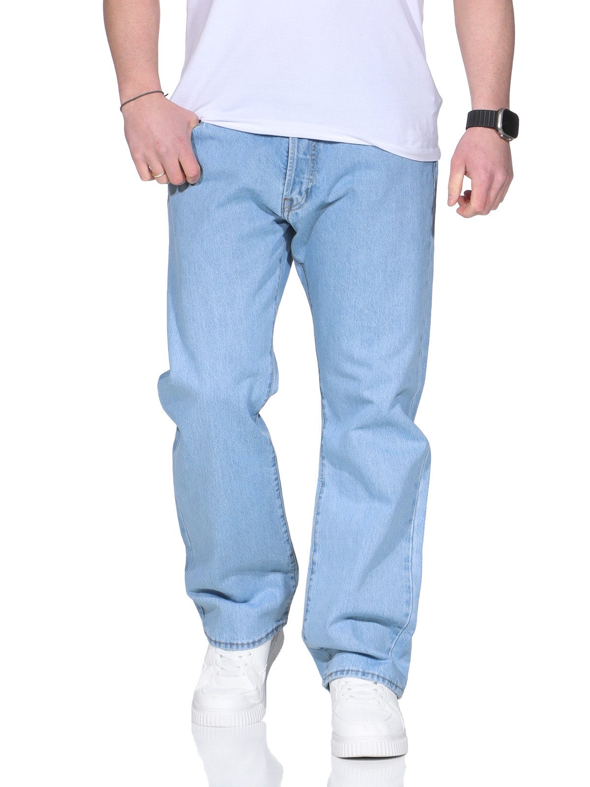 Levi's® Straight-Jeans Herren Jeans 501® LEVI'S ORIGINAL gerader Passform, günstig online kaufen