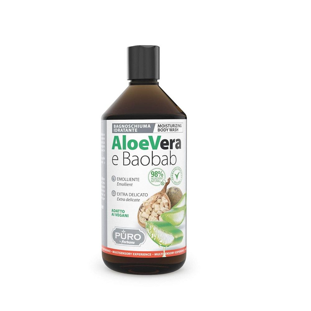 Duschgel PURO BIO Duschgel Aloe Vera und Baobab (Affenbrotbaum) 500 ml