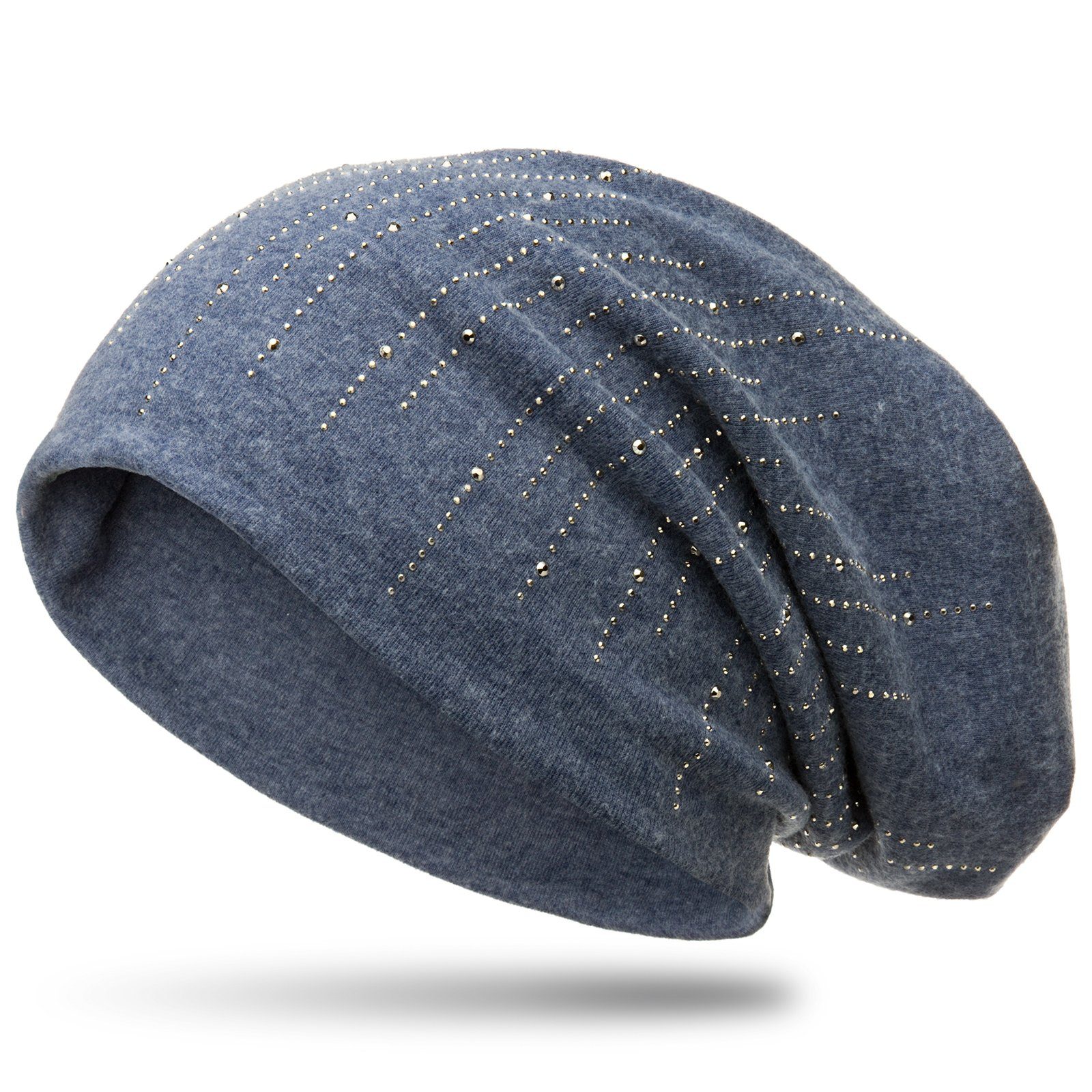 Caspar Beanie MU142 Mütze mit stylischen Strass Streifen und warmem Flanell günstig online kaufen