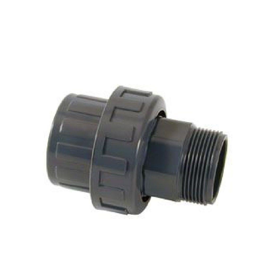 Cepex Wasserrohr Cepex 3/3 Kupplung 50 x 1½" PVC Kupplung eine Seite Aussengewinde