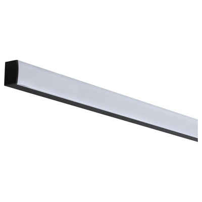Paulmann LED-Stripe-Profil Square Profil in Schwarz und Weiß-transparent 1000m, 1-flammig, LED Streifen Profilelemente