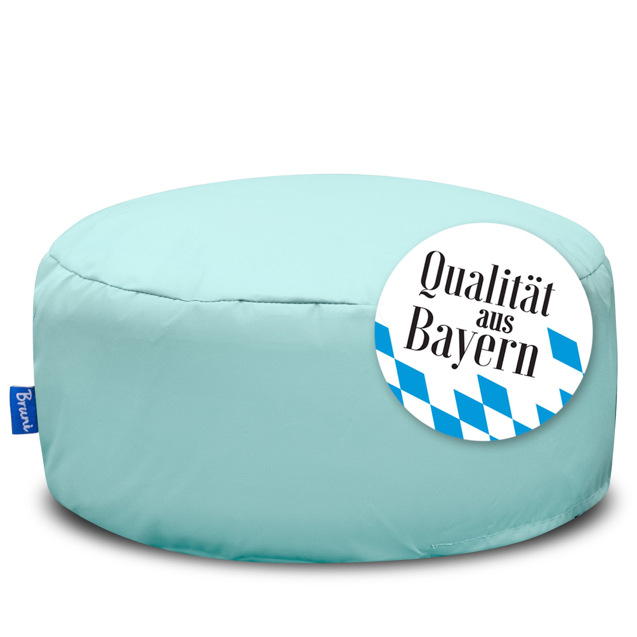 Bruni Pouf Sitzhocker Pouf für drinnen & draußen mit abnehmbarem Bezug, Gemütlicher Fuß- & Sitzhocker, Yogakissen, indoor & outdoor, waschbar
