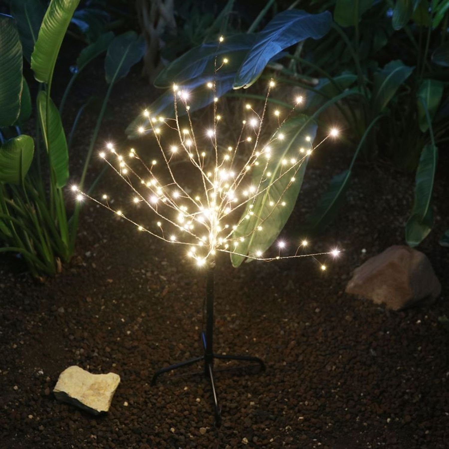 BURI Lichterkette LED Lichterbaum 100cm Leuchtbaum Dekobaum Gartendeko  Weihnachtsdeko wa