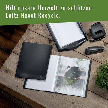 LEITZ Präsentationsordner Recycle Sichtbuch, für 80 Blatt (80 g/m) bei 2 Blatt pro Hülle, säurefrei und dokumentenecht, 100% recycelbar