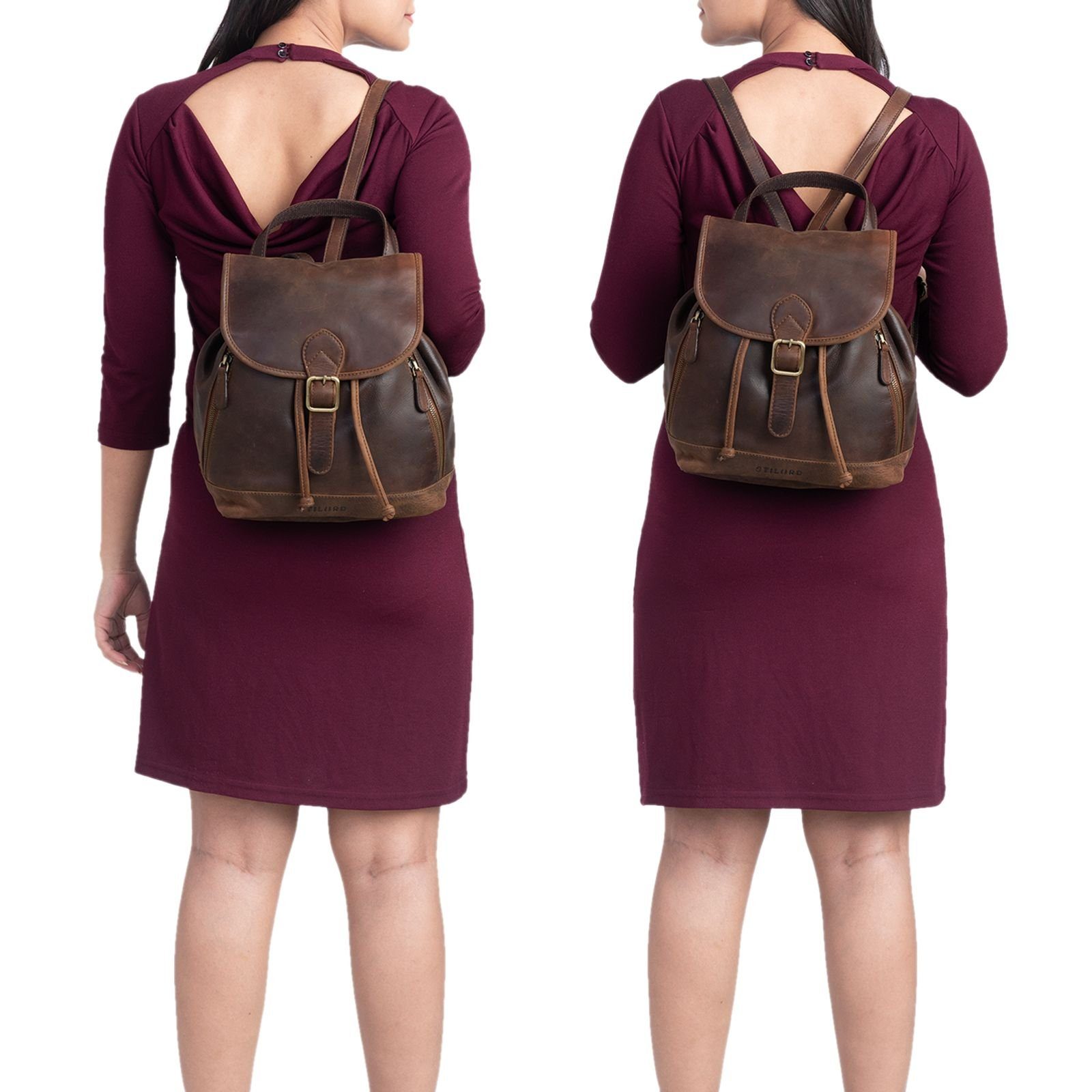 STILORD Cityrucksack "Allison" Rucksack Damen Modern Leder günstig online kaufen