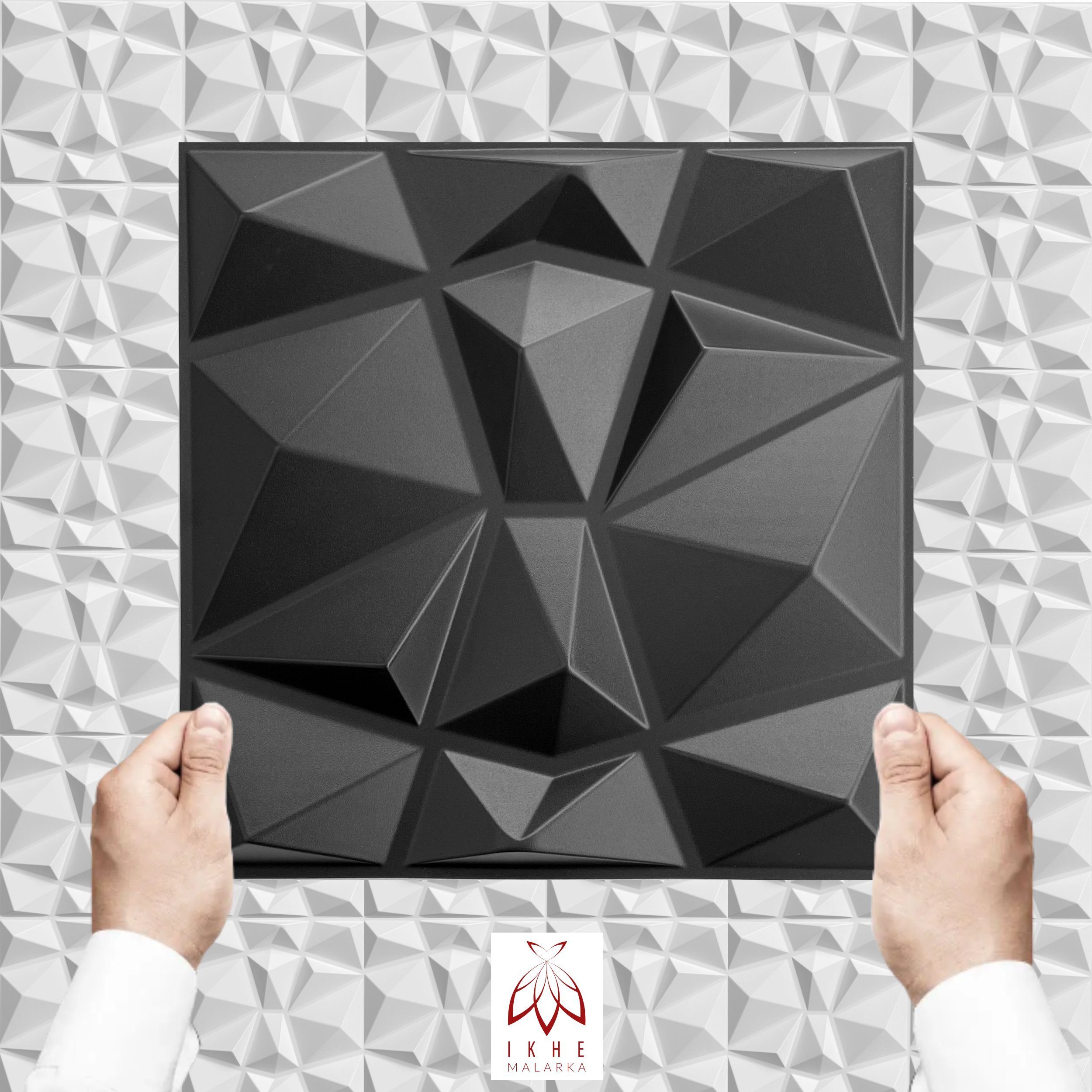 IKHEMalarka 3D Wandpaneel 3D Paneele PVC Kunststoffpaneele 30x30cm, BxL: 30 günstig online kaufen