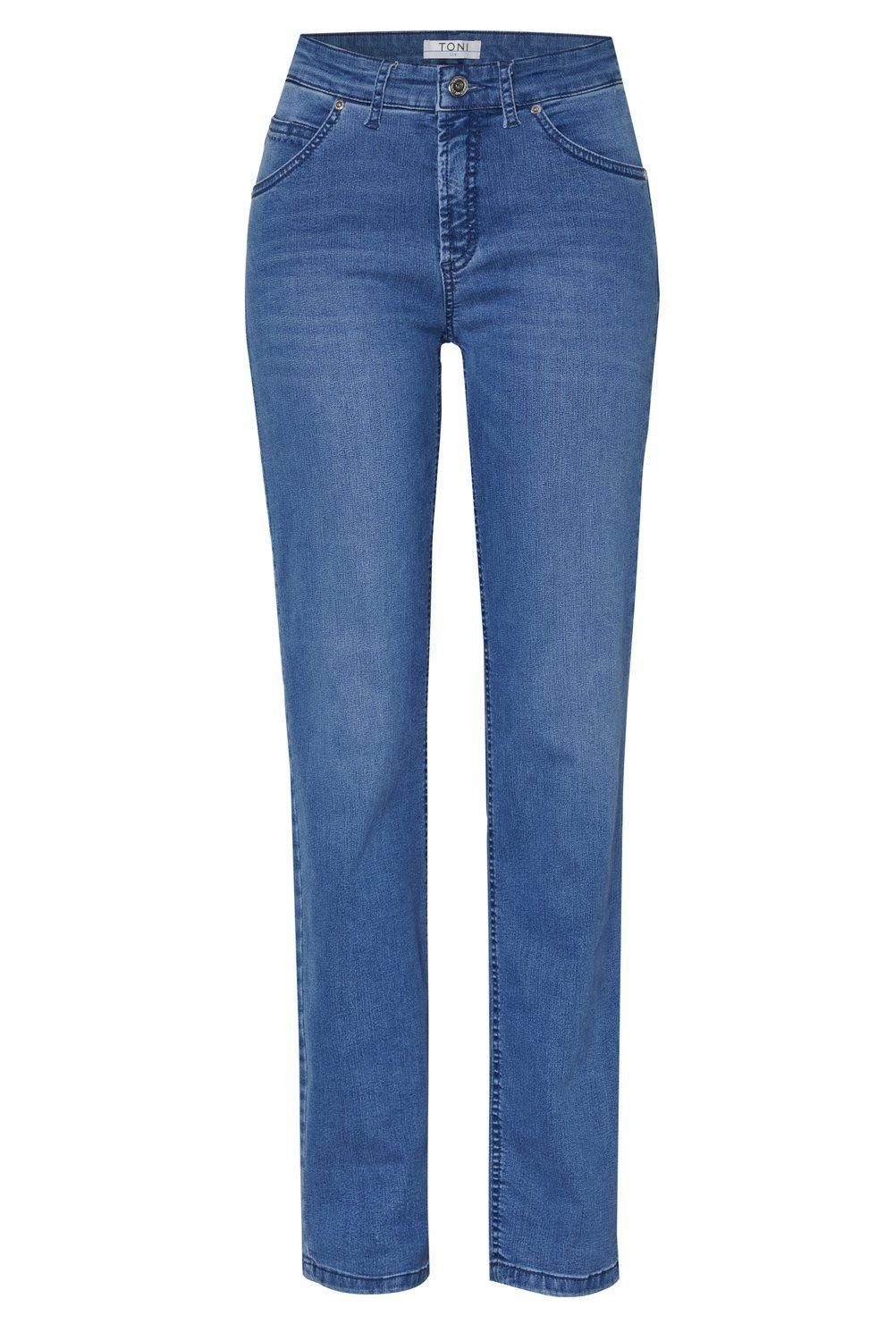 TONI blue bleached 5-Pocket-Jeans