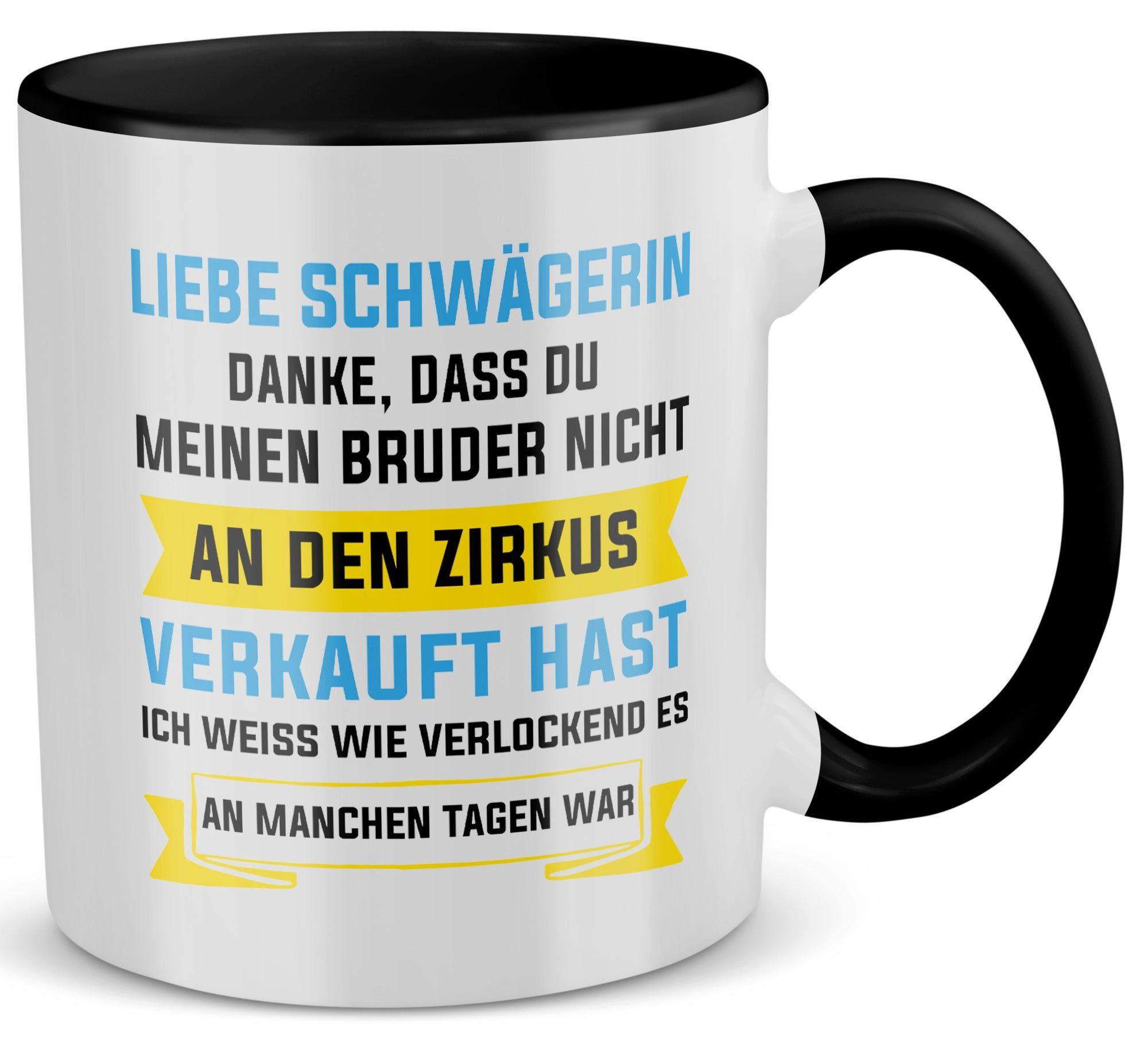 22Feels Tasse Schwägerin Geschenk Hochzeit Weihnachten Geburtstag Mein