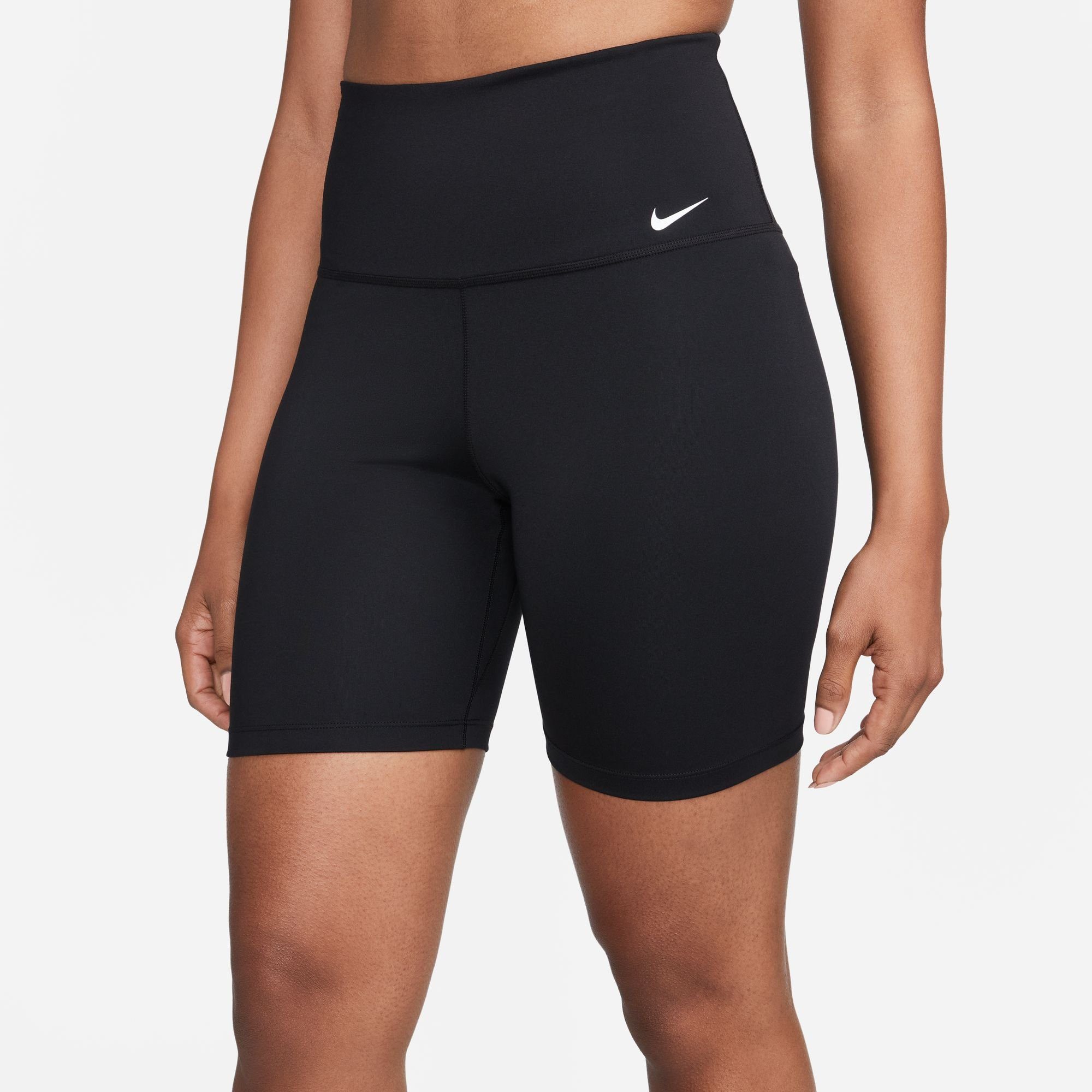 Nike Trainingstights DRI-FIT ONE WOMEN'S HIGH-WAISTED schwarz SHORTS BIKER
