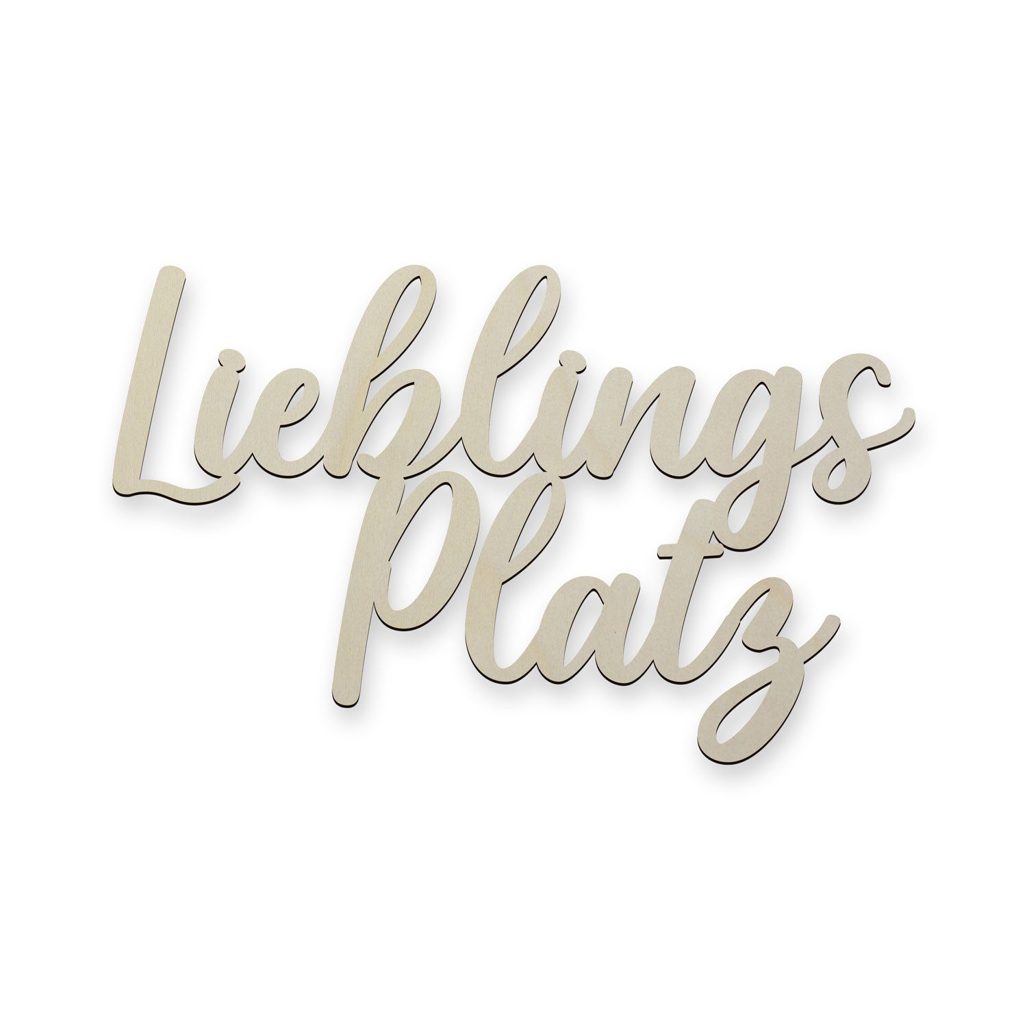 Namofactur 3D-Wandtattoo XXL Wanddeko Lieblingsplatz Schriftzug Hausdeko au günstig online kaufen