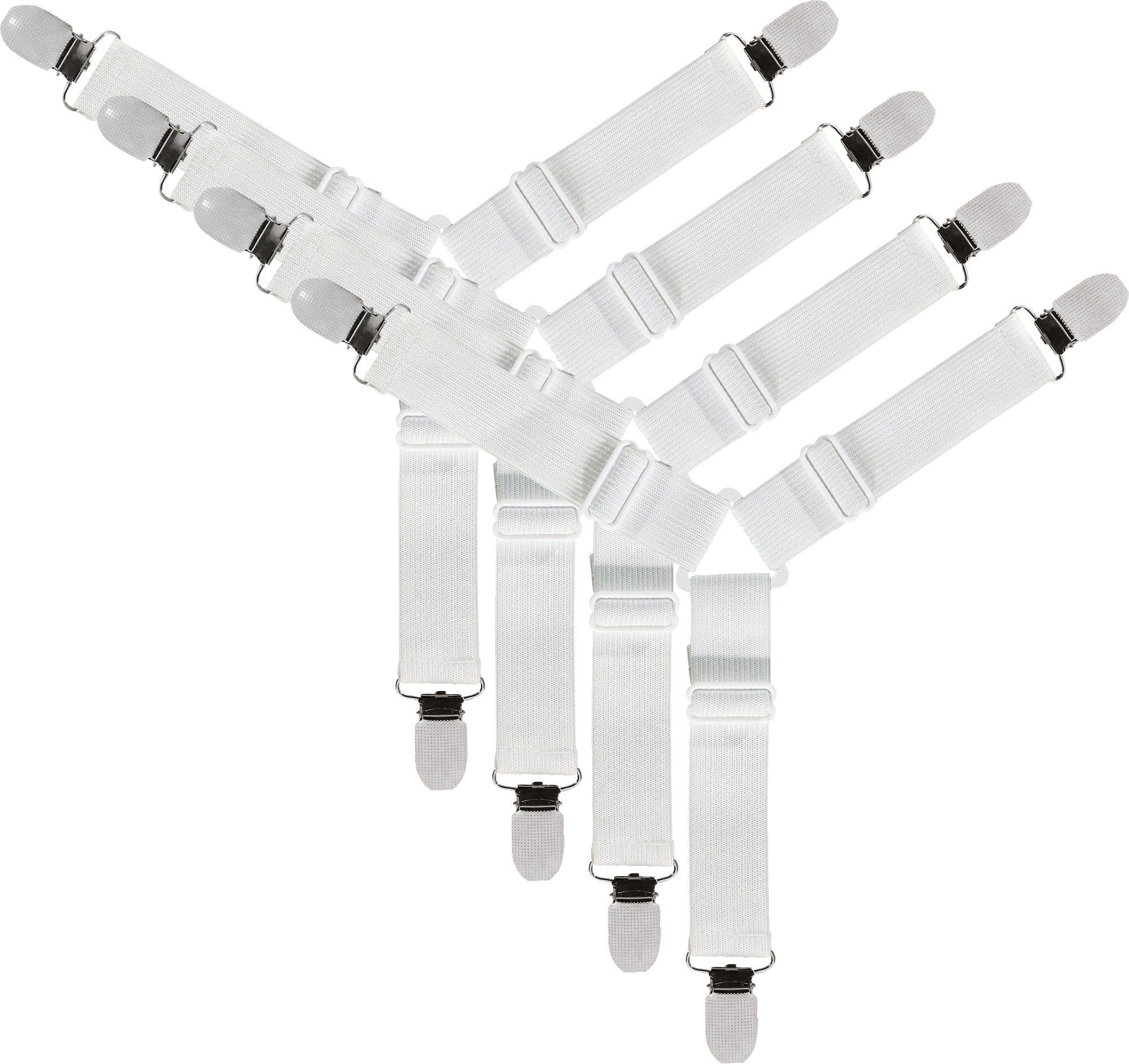 Matratzenauflage Bettlakenspanner 4er-Pack, Uni