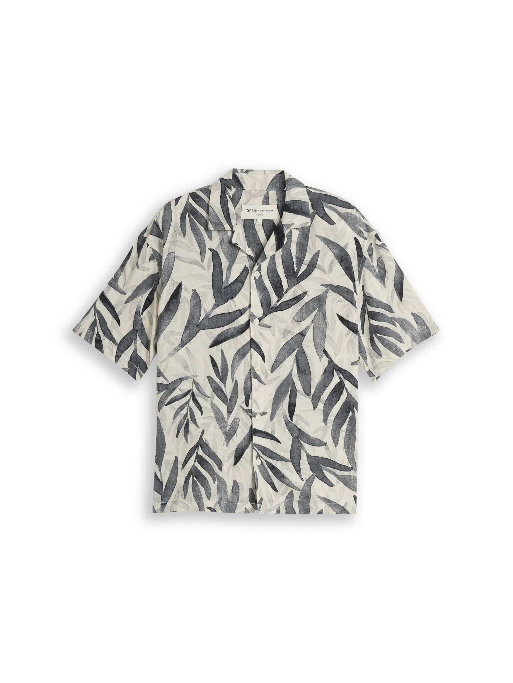 TOM TAILOR Denim Kurzarmhemd Blusen & Shirts Loose Fit Resort Kurzarmhemd mit Muster