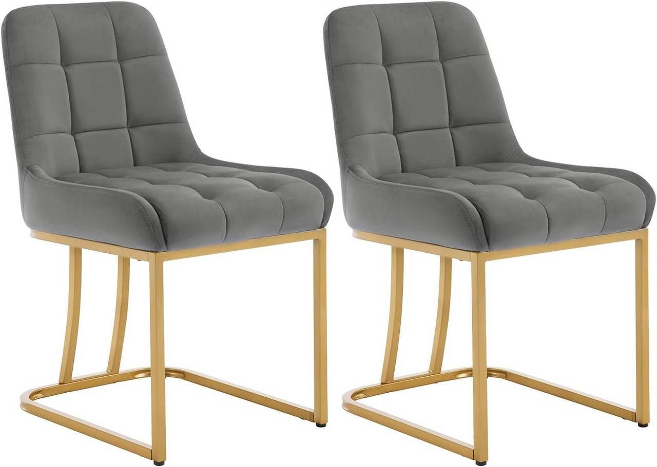 Woltu Esszimmerstuhl (2 St), Küchenstuhl mit Metallgestell in Bogenform, Sa günstig online kaufen