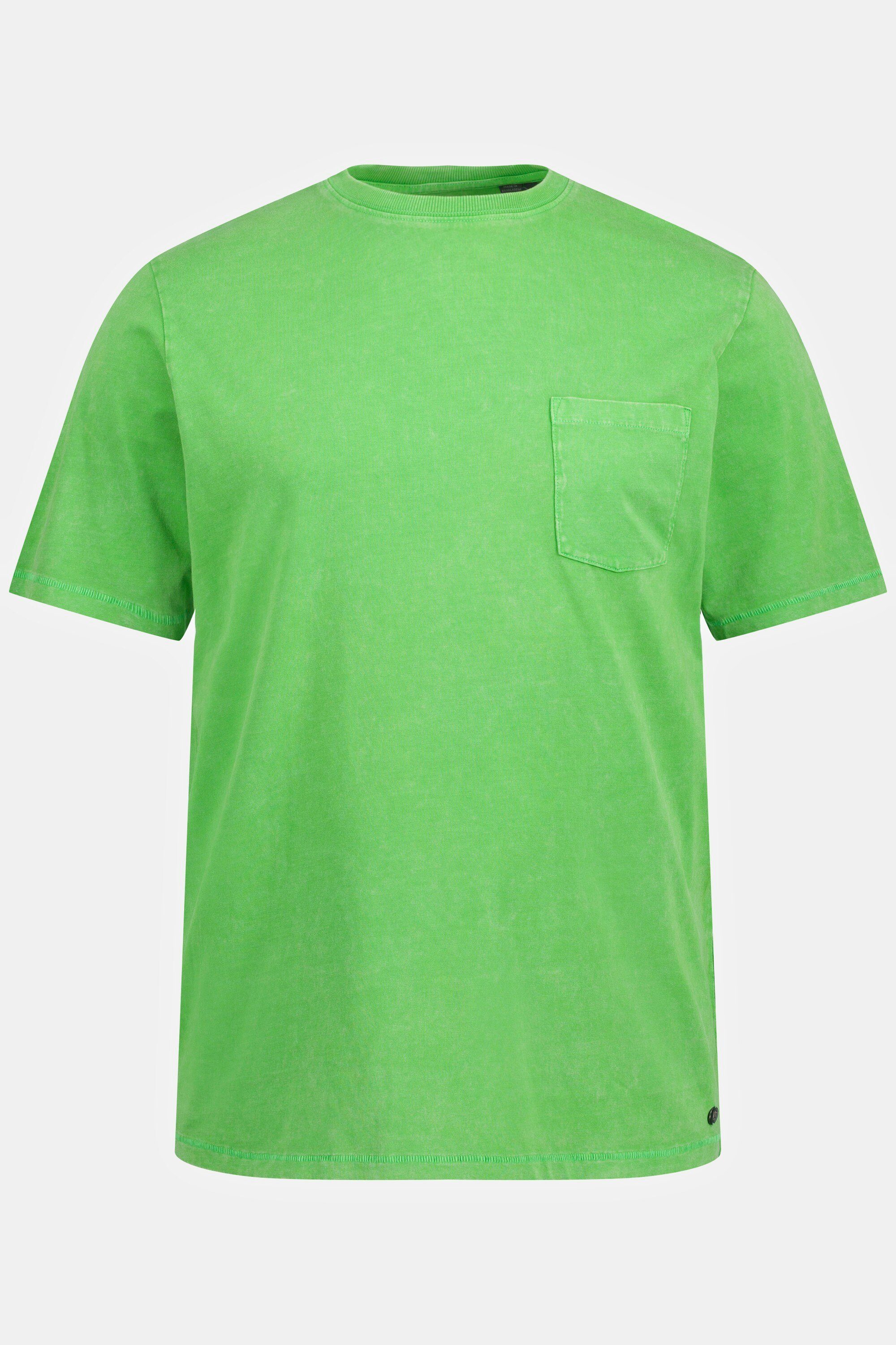 T-Shirt Biobaumwolle acid apfelgrün T-Shirt JP1880 washed Flammjersey