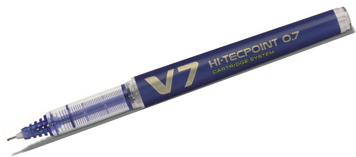 Pilot Pen Tintenfeinschreiber Tintenroller Hi Tecpoint V7 BG 0,4 blau