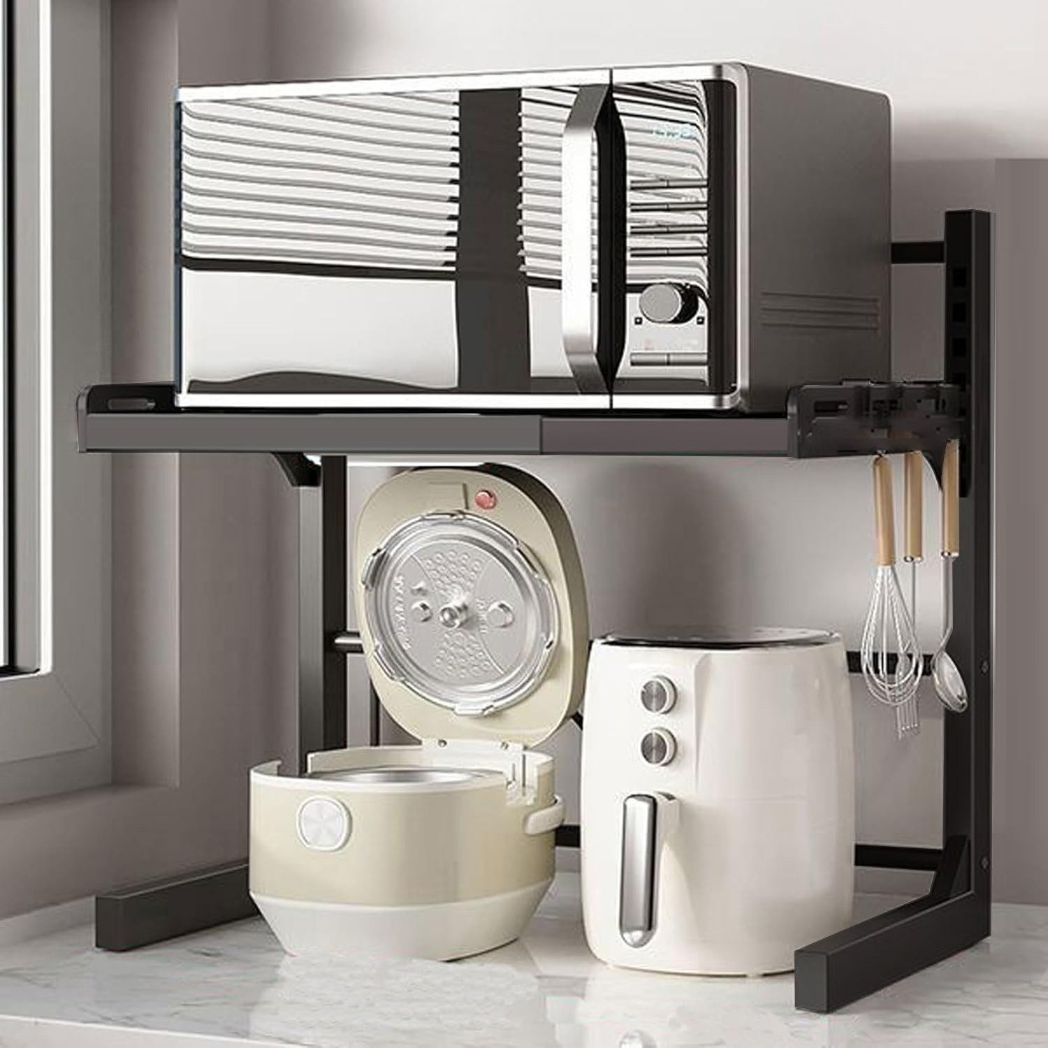 OKWISH Küchenregal Verstellbares Mikrowellenregal 2 Stufig, günstig online kaufen