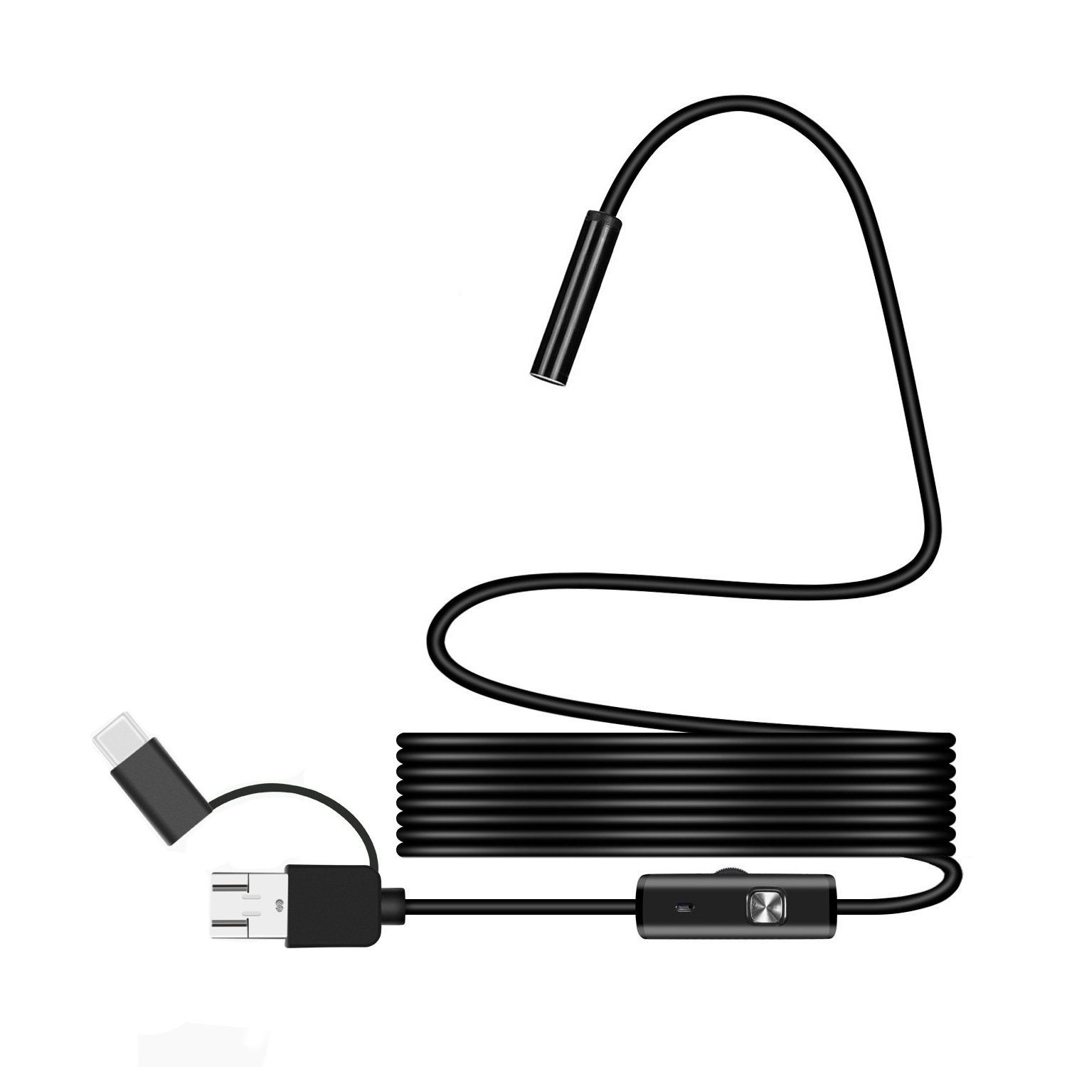 autolock Endoskopkamera mit Licht,8mm Endoskop Wasserdichtes Ip68 Inspektionskamera (HD, WLAN (Wi-Fi)