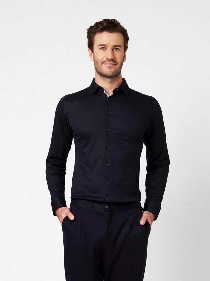 DESOTO Langarmhemd Jerseyhemd Casual Kent