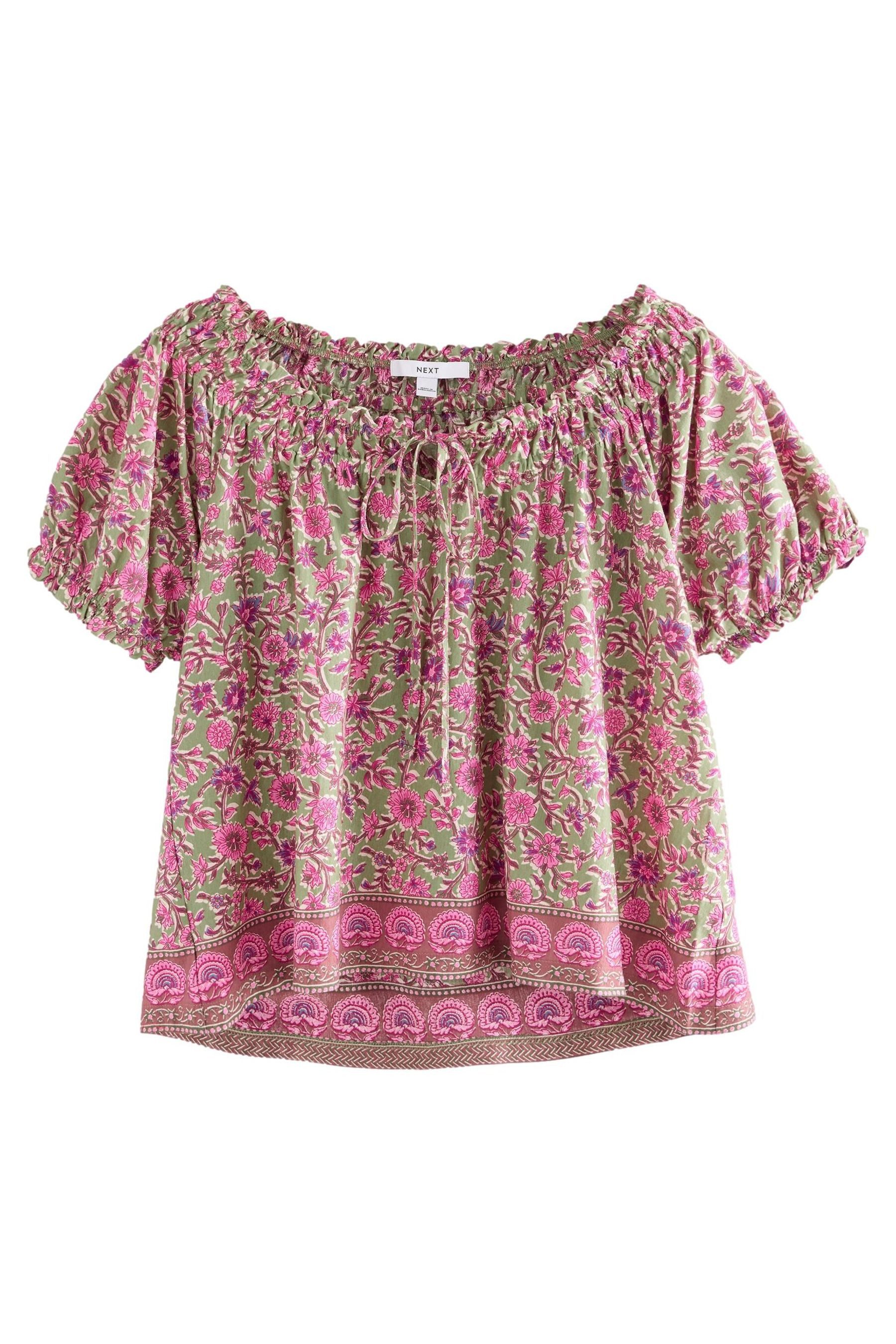 Next Blusenshirt Kurzärmelige Bluse mit gerafftem günstig online kaufen