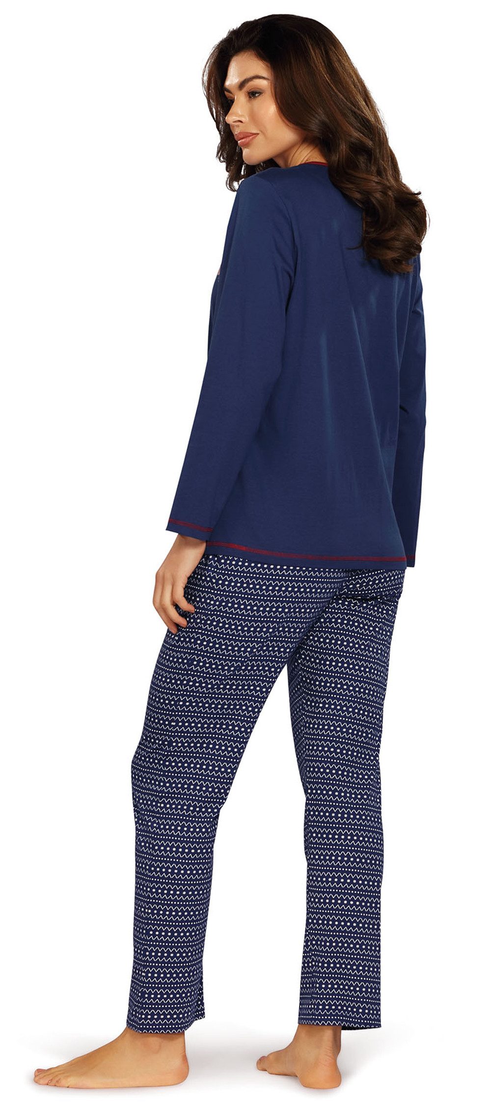 comtessa Schlafanzug Cosy Winter (Set, 2 tlg., 2-teilig) Damen Pyjama lang günstig online kaufen