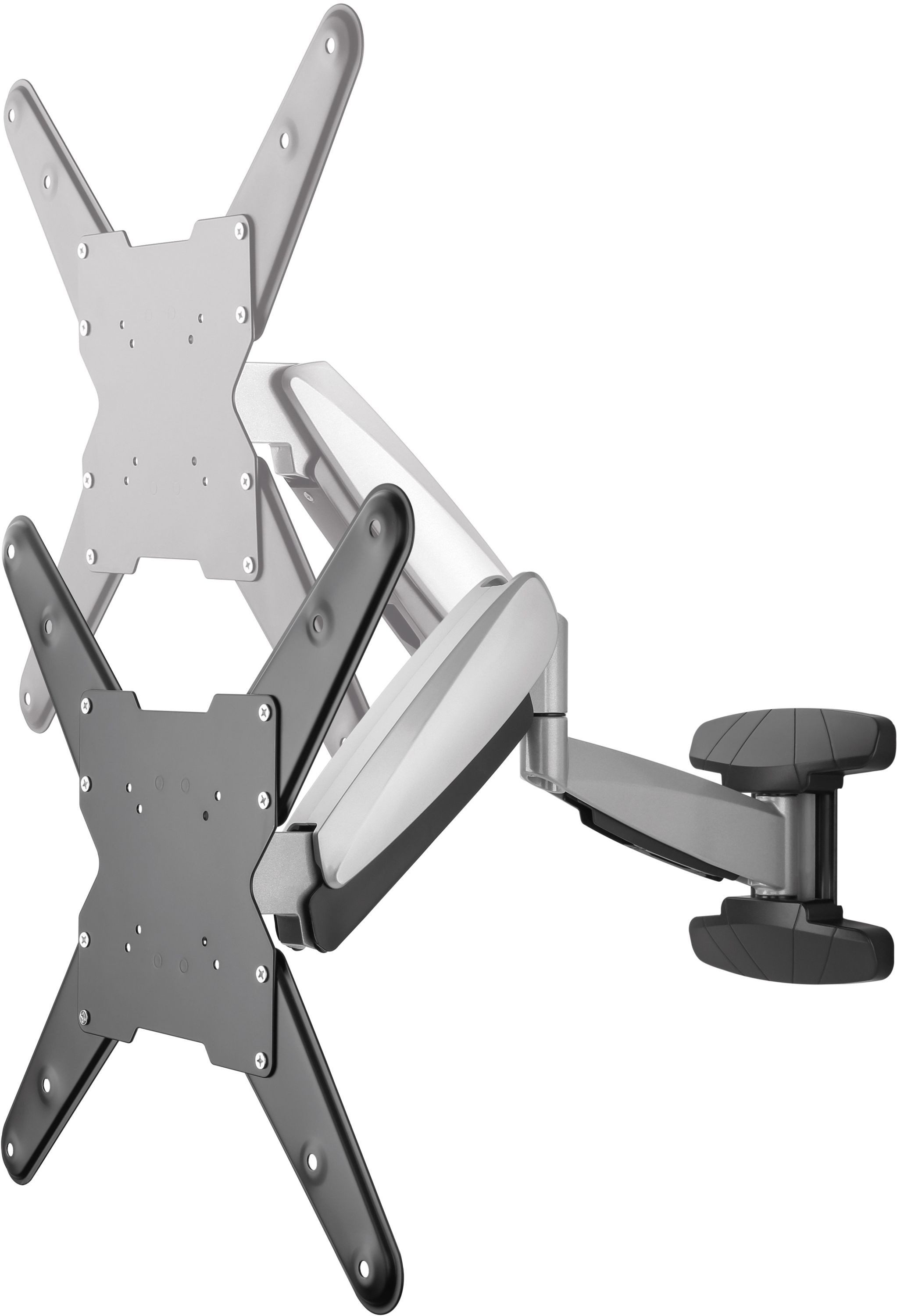 Schwaiger TV-Wandhalterung LWHD5530 511, (bis 55 Zoll, neigbar, schwenkbar, drehbar, bis 30kg, bis 400x400mm, integrierte Kabelführung, schwarz)