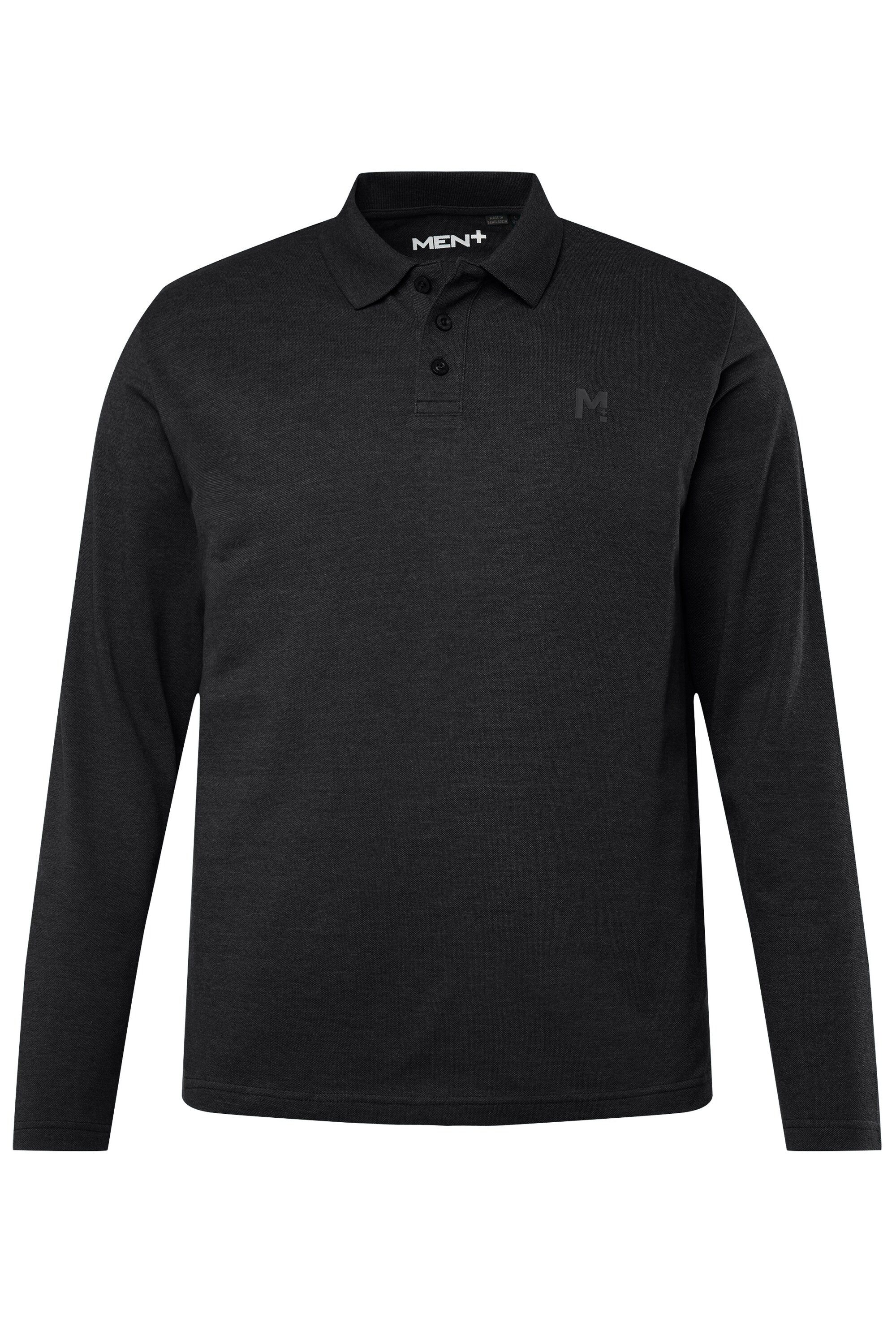 Men Plus Poloshirt Men+ Poloshirt Basic Piqué Langarm bis 8 XL günstig online kaufen