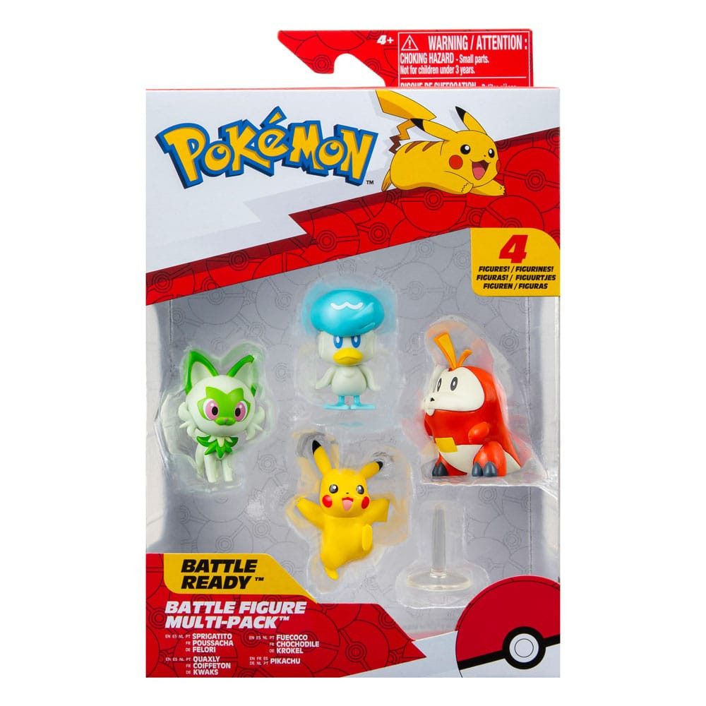 Jazwares Spielfigur Pokémon Gen IX Battle Set Figuren 4er-Pack
