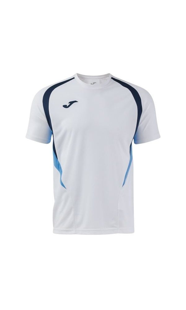 Joma T-Shirt Championship 20 (hoher Tragekomfort, rec. Polyester) weiss/hellblau