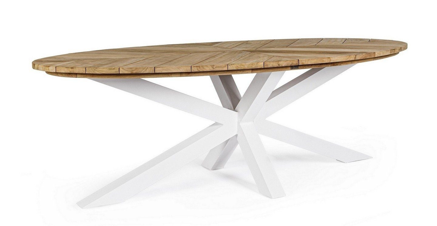 Natur24 Esstisch Tisch Palmdale 240x110x77cm Teakholz Esstisch