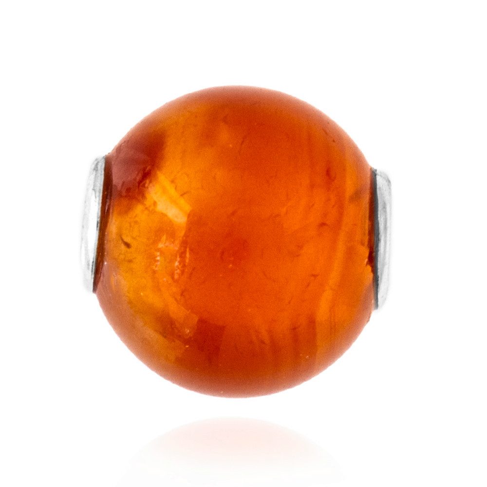 Cavill Kettenanhänger Cavill Karneol 12 ct Anhänger, rund, 925er Sterlingsilber rhodiniert (1-tlg)
