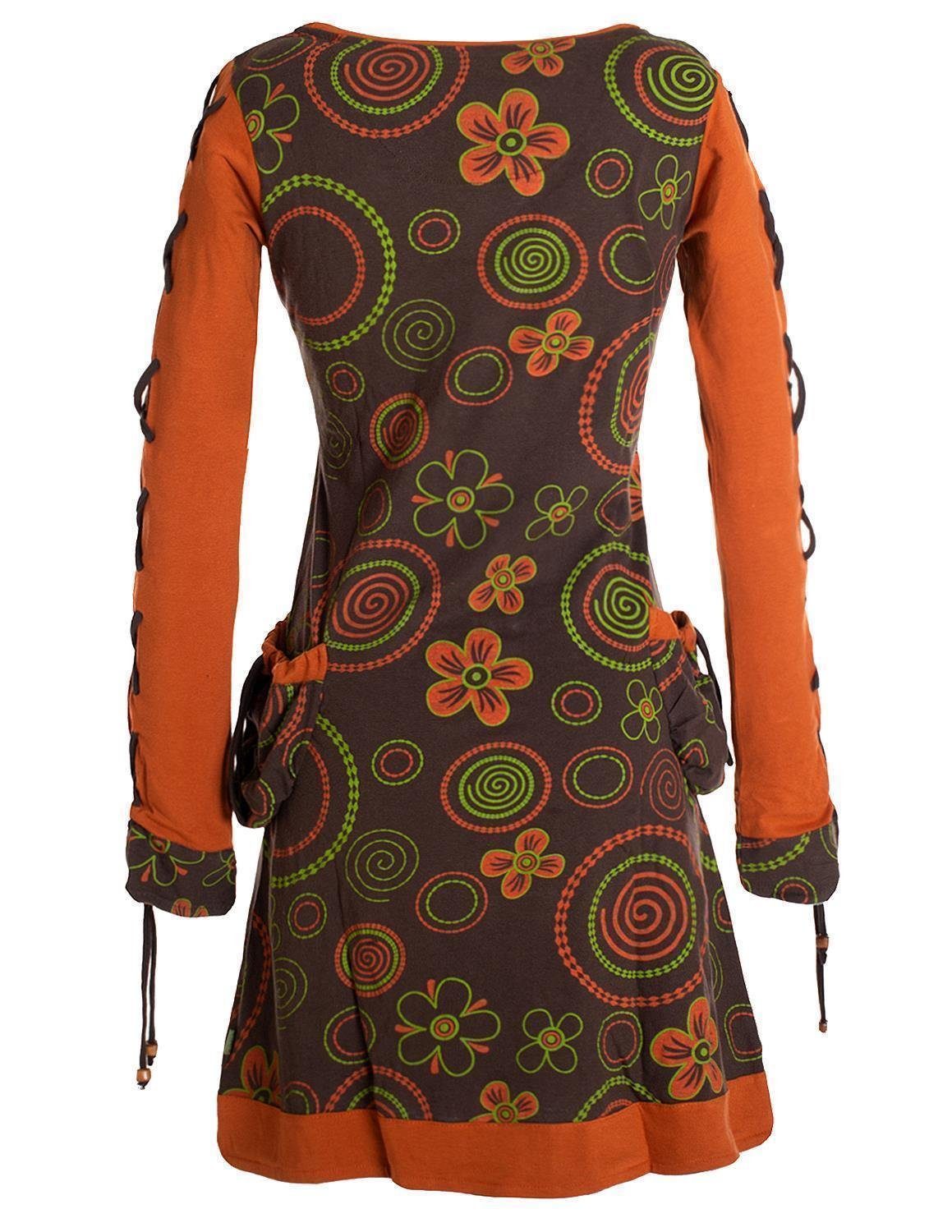 Vishes Jerseykleid Langarm Shirt Blümchenkleid Bedruckt günstig online kaufen