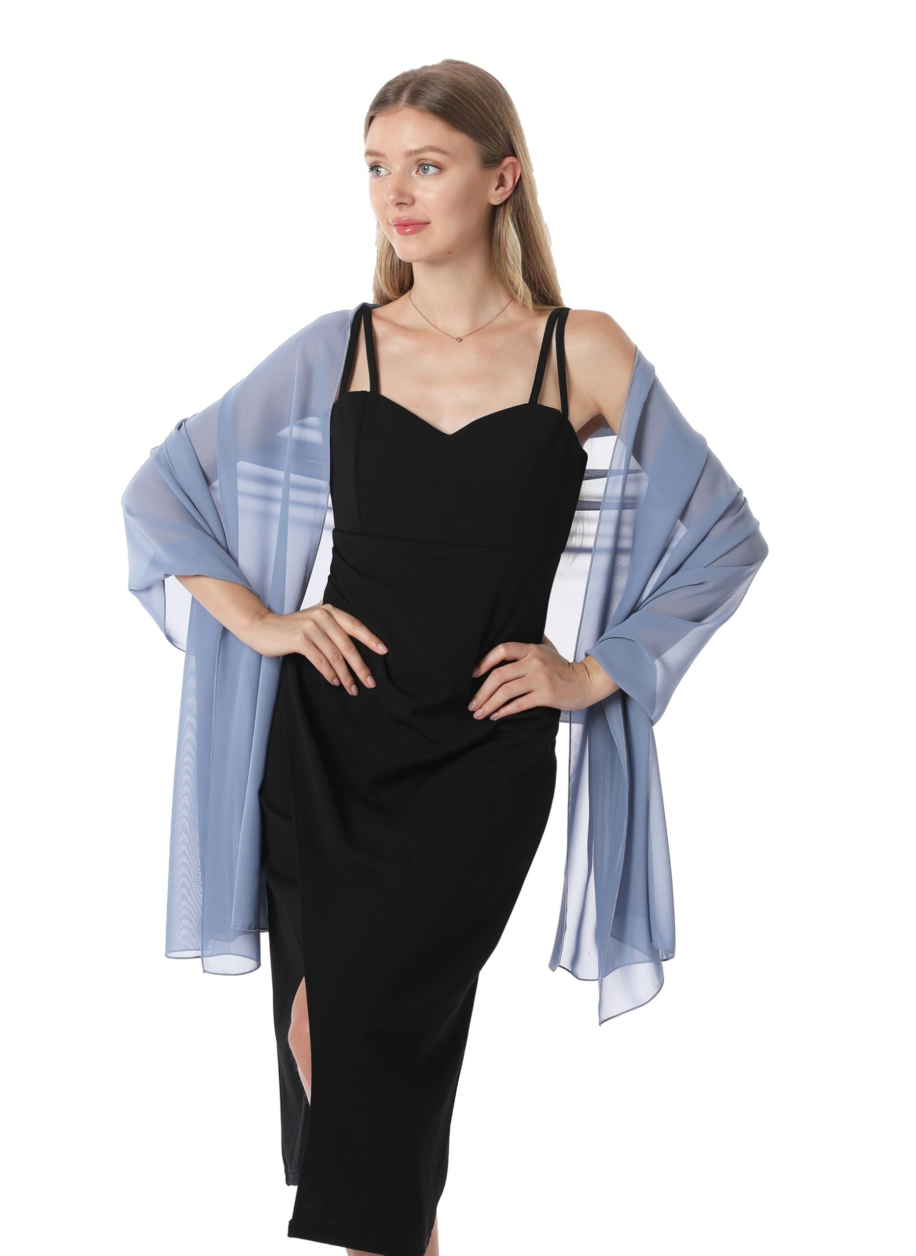 Cachito Modeschal Eleganter Damen Schal – Weiche Stola, (1-St), für Abendkleider, Hochzeiten & festliche Anlässe – Bild 3 von 5