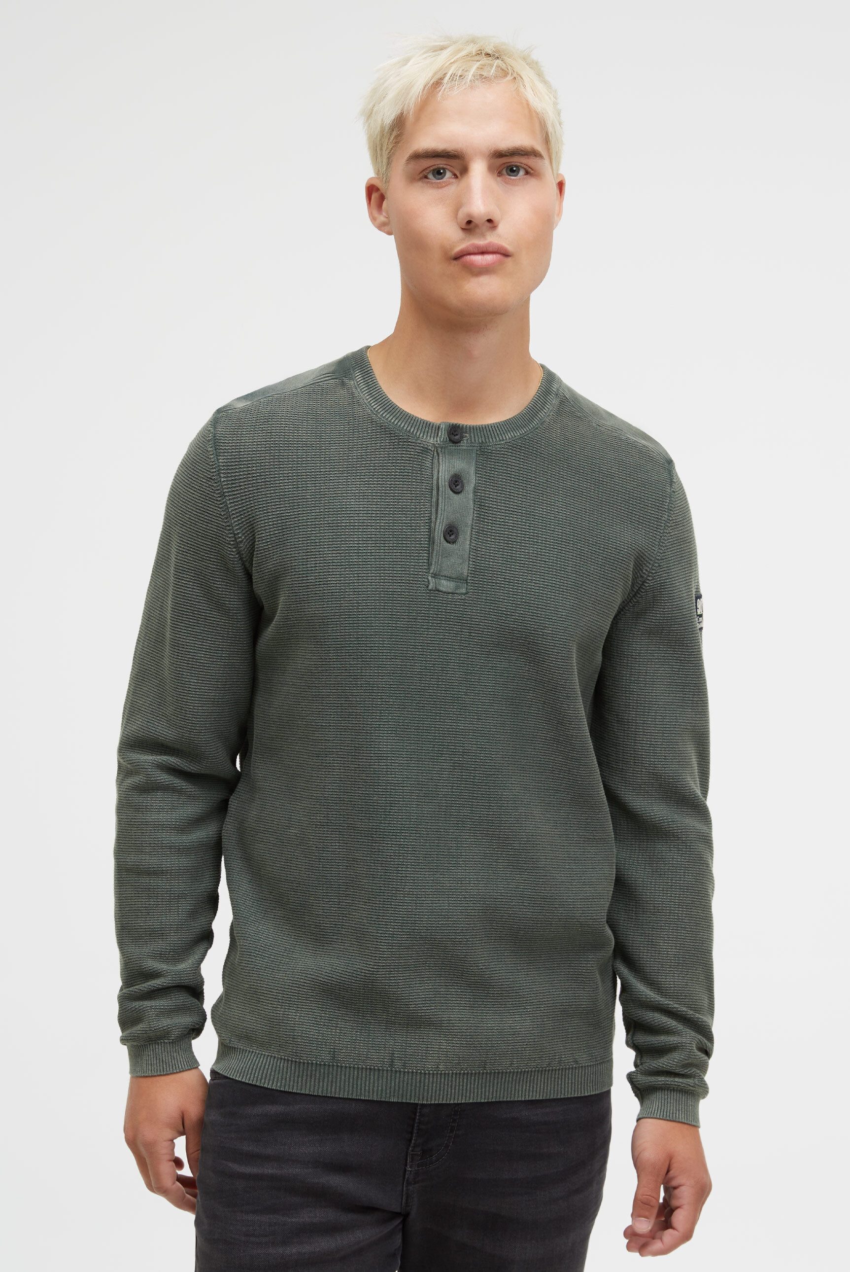 CAMP DAVID Rundhalspullover aus Baumwolle günstig online kaufen