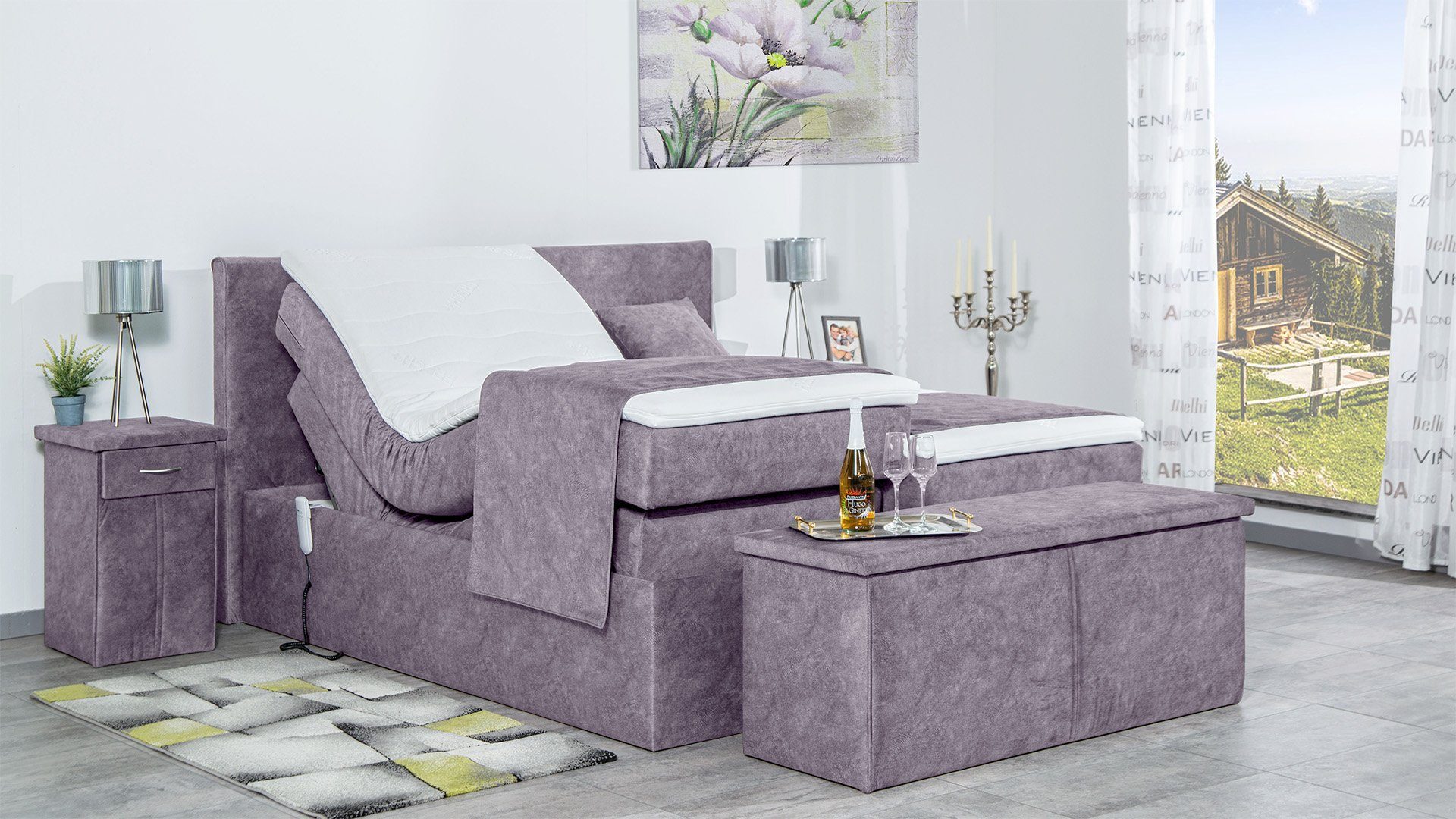 Meisterbetten Boxspringbett Nado (mit Motor, 7-Zonen günstig online kaufen
