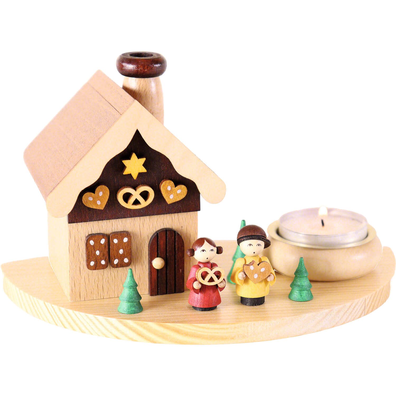 Ullrich Kunsthandwerk Räuchermännchen Rauchhaus Hänsel und Gretel (10,5cm) von Ullrich Kunsthandwerk