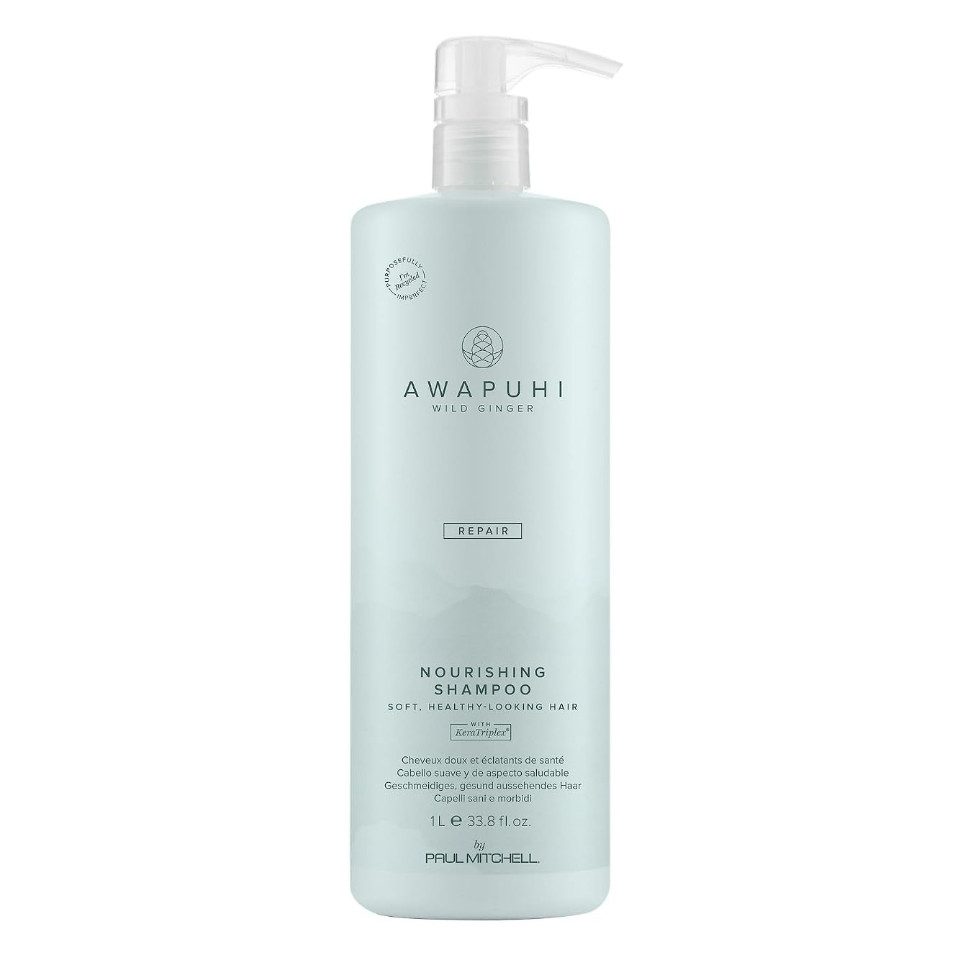 PAUL MITCHELL Haarshampoo Awapuhi Wild Ginger Repair Nourishing Shampoo 1000 ml, Reparatur Shampoo für geschädigtes Haar