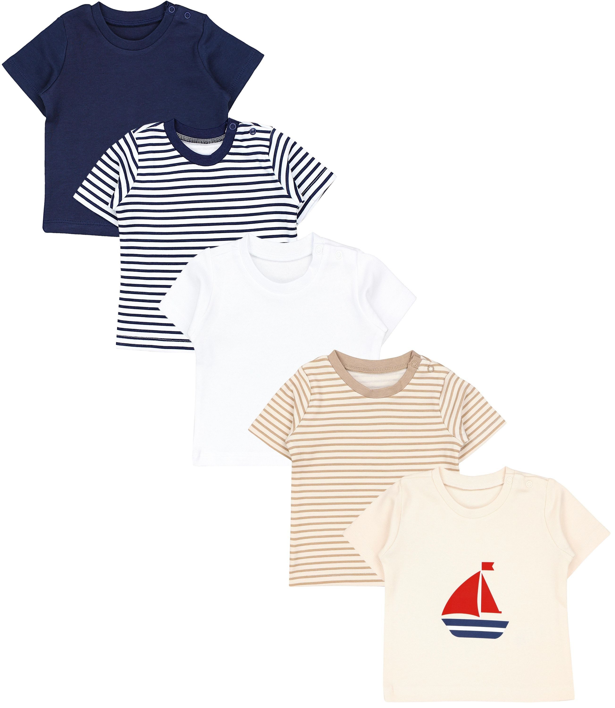 TupTam T-Shirt TupTam Baby Jungen Kurzarm T-Shirt 5er Set