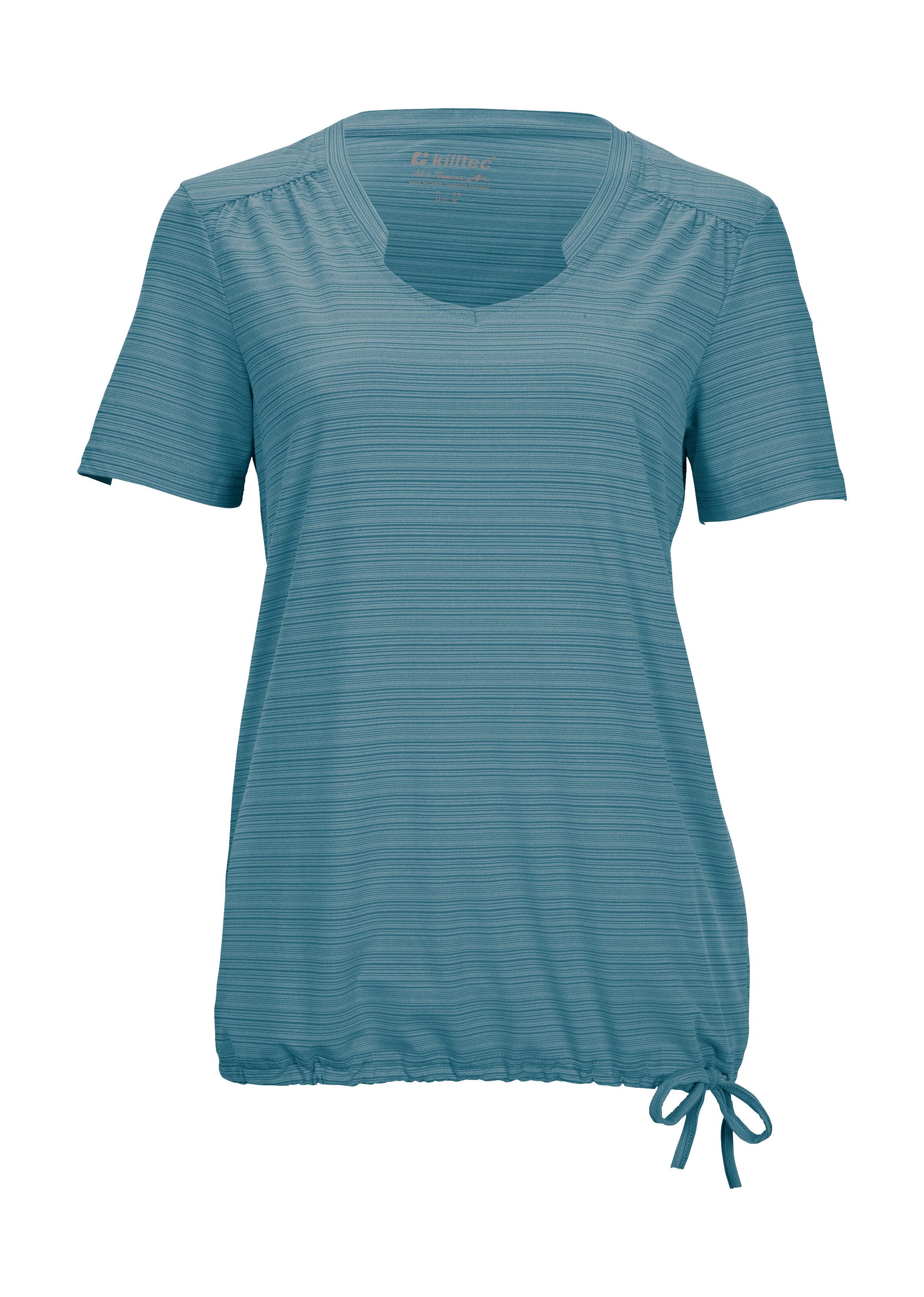 Killtec T-Shirt KOS 46 WMN TSHRT Schnelltrocknend, feuchtigkeitstransportierend, verstellbarer Saum