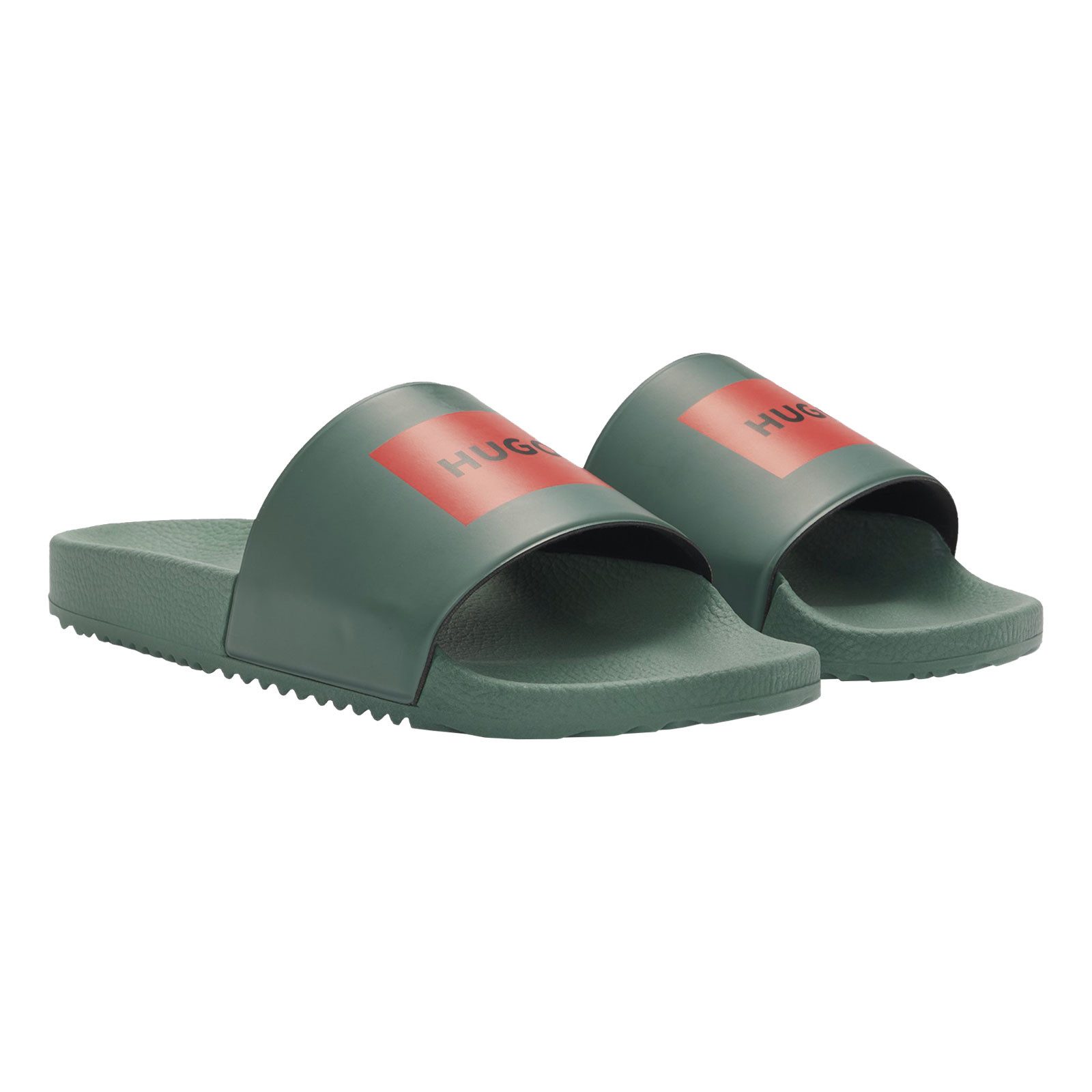 HUGO Timein_slid_ph Badepantolette mit weichem Textil-Innenfutter