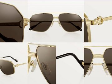 Cartier Sonnenbrille CARTIER PREMIÈR Aviator-Frame CT0270S Sonnenbrille Sunglasses Glasses