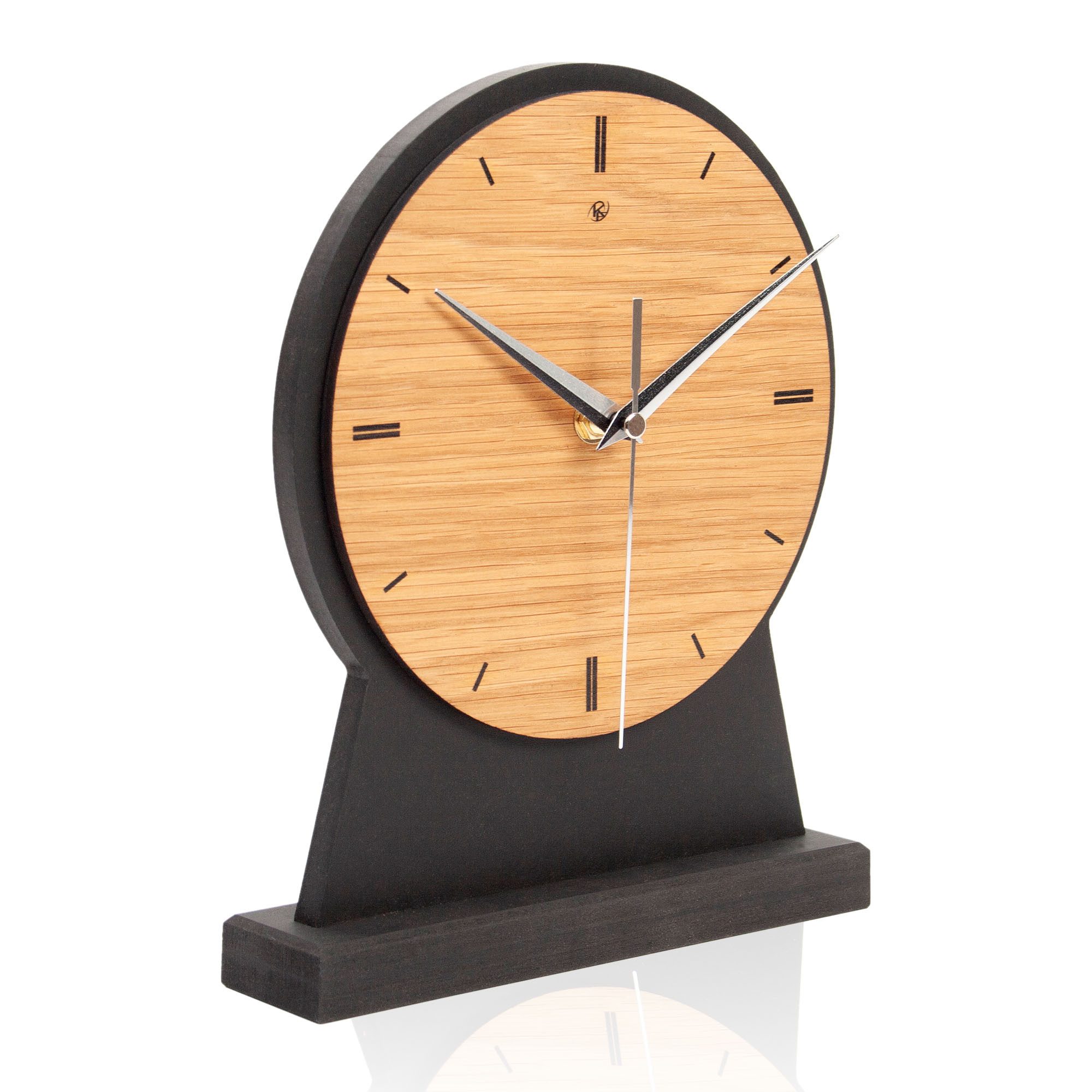 Kreative Feder Standuhr Standuhr „Timeless Brown“ aus Holz, schwarze Tisch- günstig online kaufen
