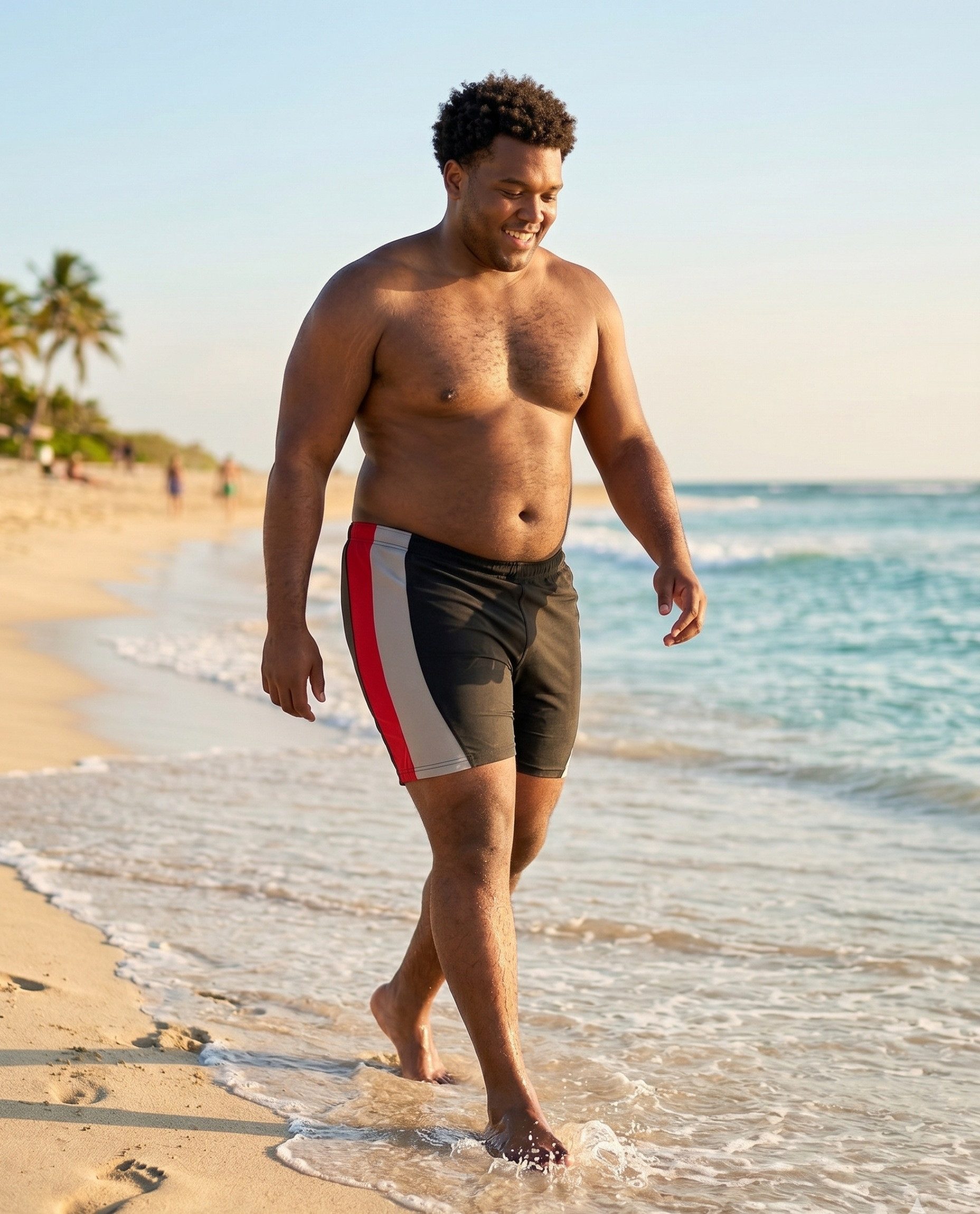 Luvanni Boxer-Badehose Badehose Herren Boxerbadehose in großen Größen Plus Übergrößen Schwimmhose Männer Shorts Hose Boxerbadehose