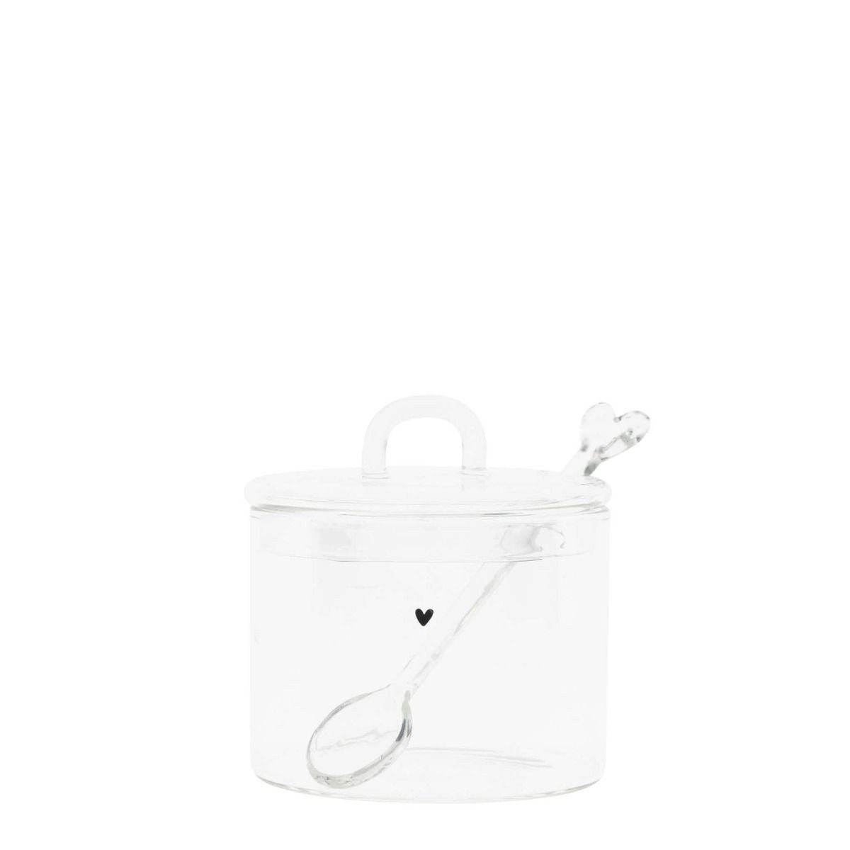 Bastion Collections Zuckerdose Bastion Collections Zuckerdose aus Glas mit herz, aus Glas