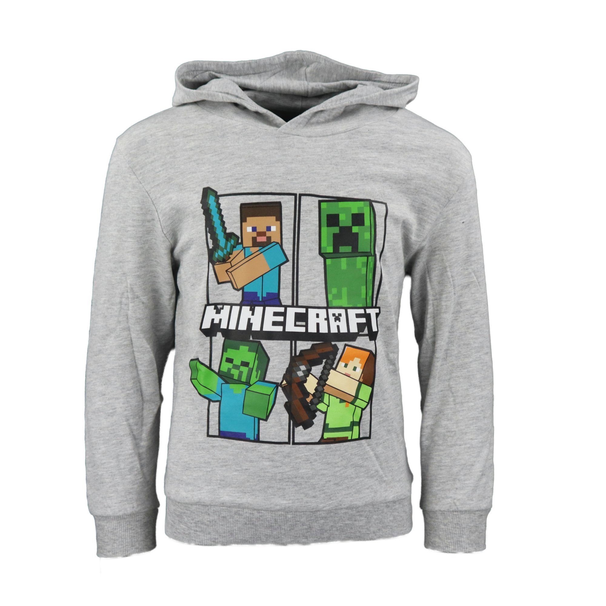 Hoodie Minecraft Creeper Jungen Kinder Kapuzenpulli
