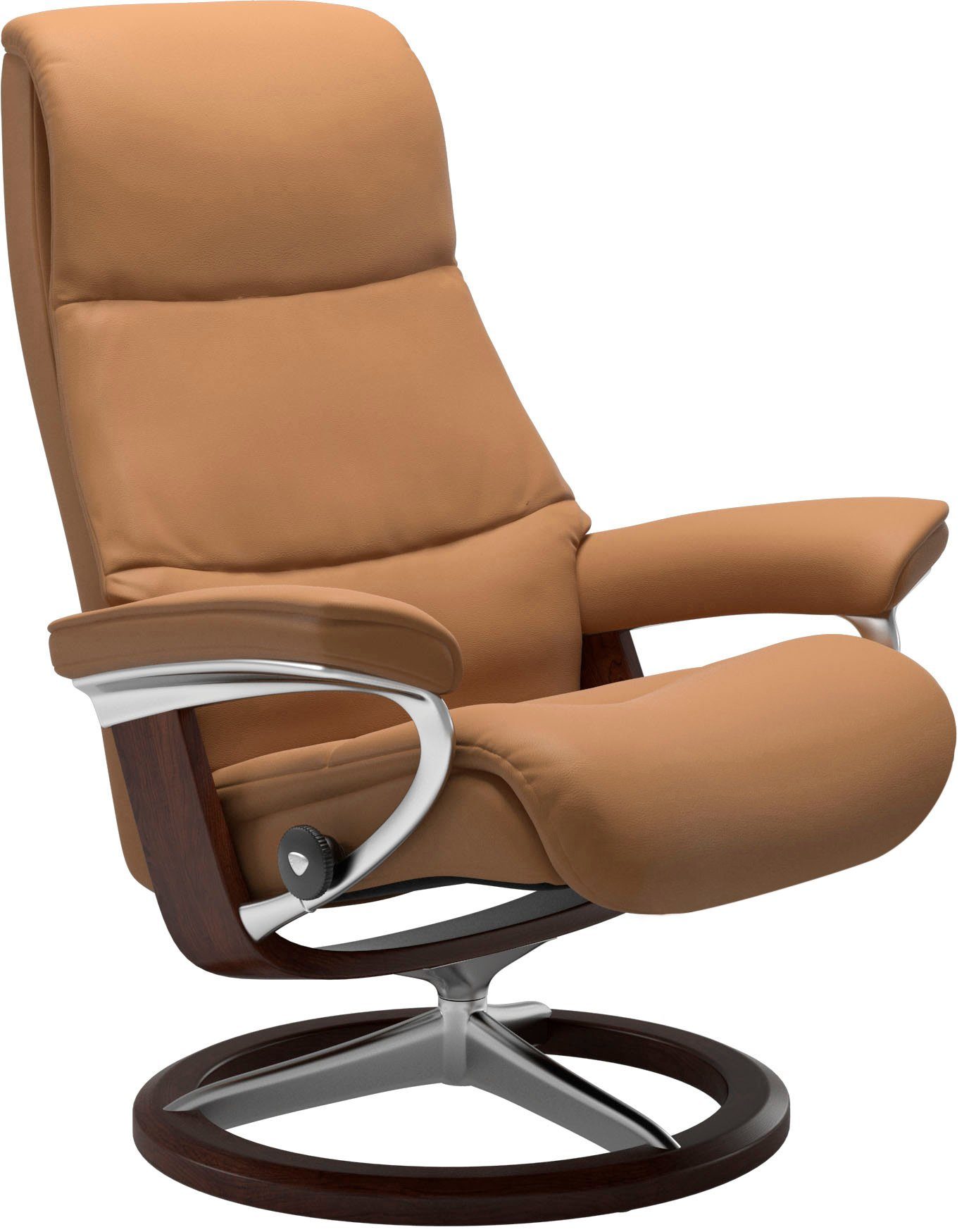 Stressless® Relaxsessel M,Gestell Signature Braun Base, mit View, Größe