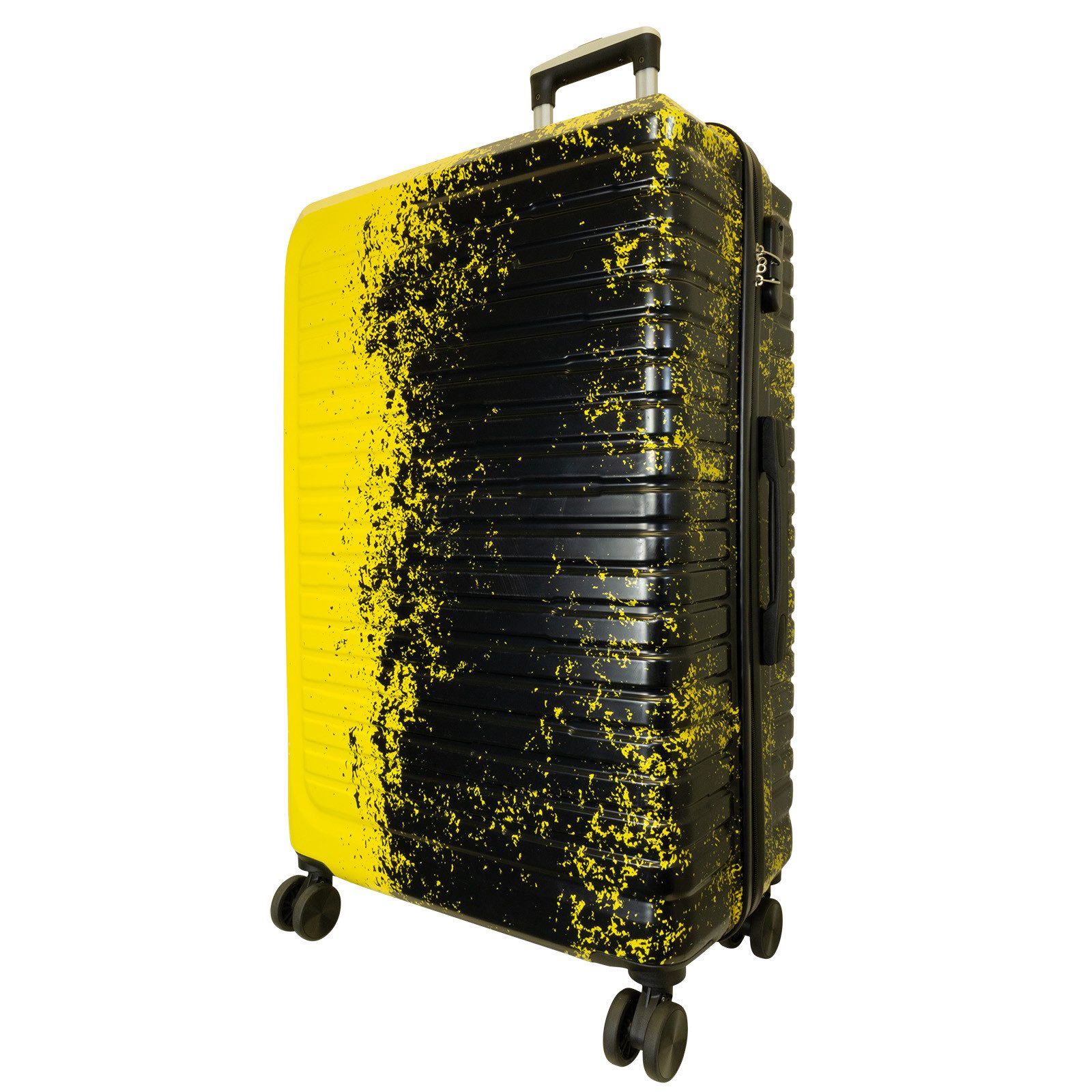 Trendyshop365 Hartschalen-Trolley Sierra, 5 Farben, 3 Größen, Reisekoffer mit, 4 Rollen, Zahlenschloss, Doppelrollen, 2 Tragegriffe