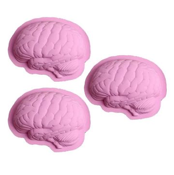 Metamorph Silikonform Gehirn Silikonform zum Backen und für Pudding 600, (1-tlg), Mit der Gehirn Backform aus Silikon in original Gehirngröße gelingt