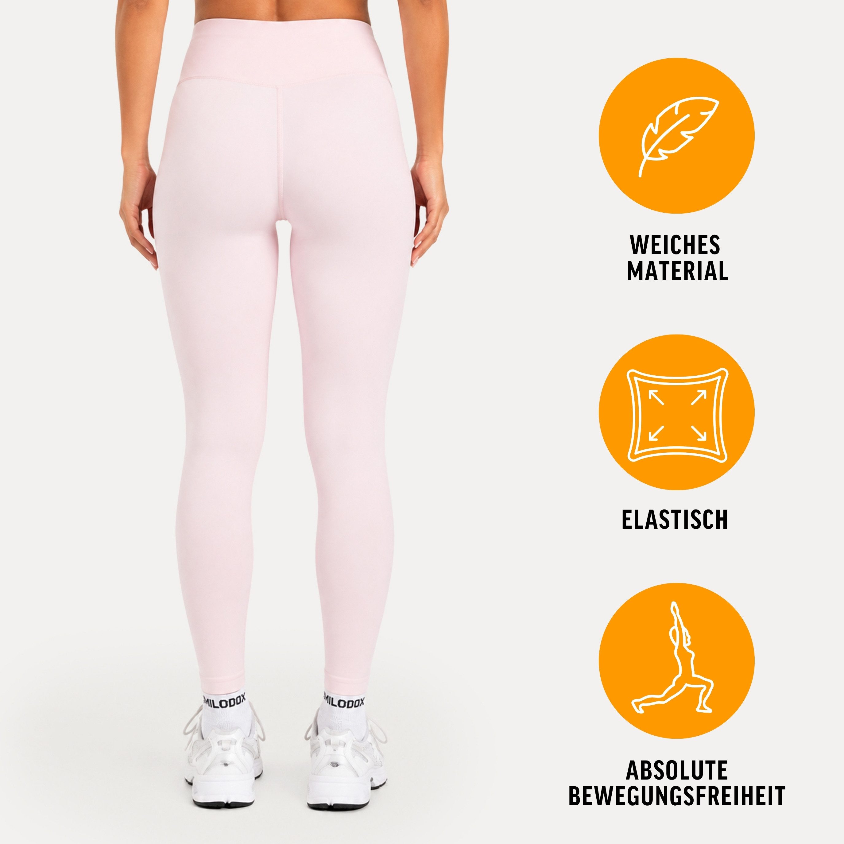 Smilodox Leggings Sorea Damen, Yogaleggings, High Waist, Stretch, für Gym & Alltag Blickdicht, Soft Touch, Shaping Effekt, Training & Pilates – Bild 2 von 5