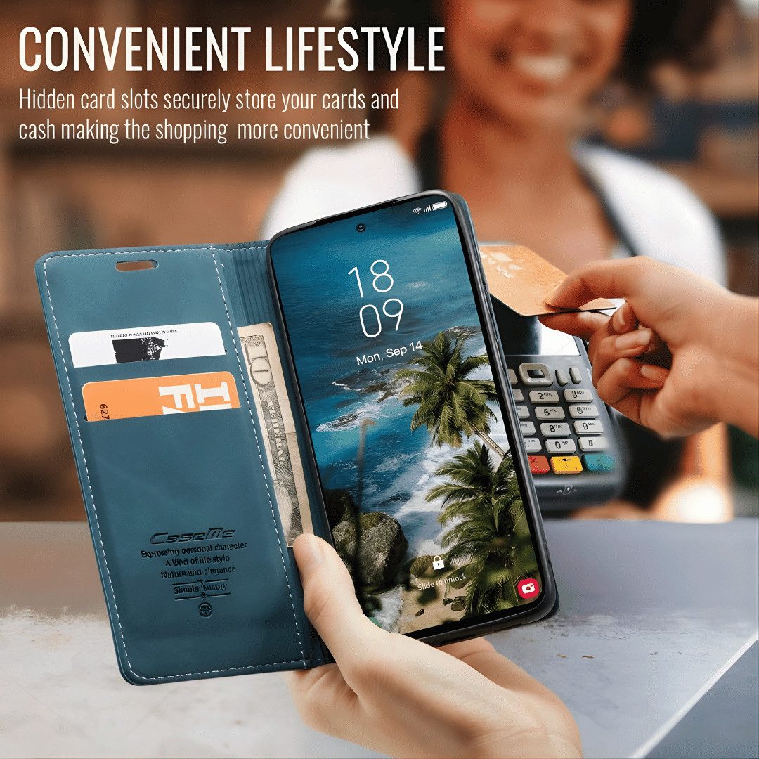 SmartUP Smartphone-Hülle für Samsung Galaxy S26 FE Klapphülle Fliphülle Tasche Full Case Cover 6,7, integrierte Standfunktion, Kartenfächer – Bild 4 von 5